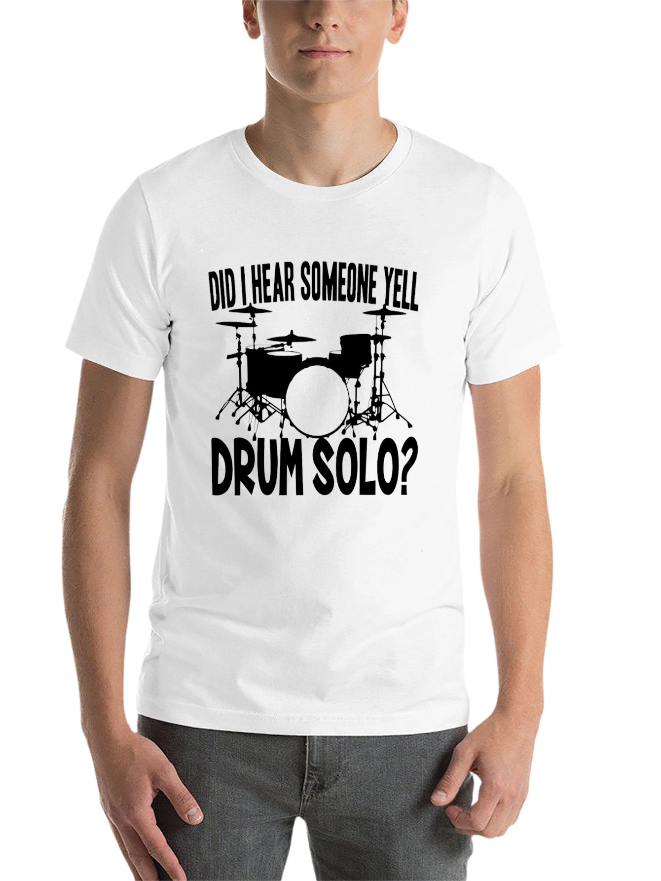 Black Drum Solo T-Shirt - Music Lover's Tee view 14