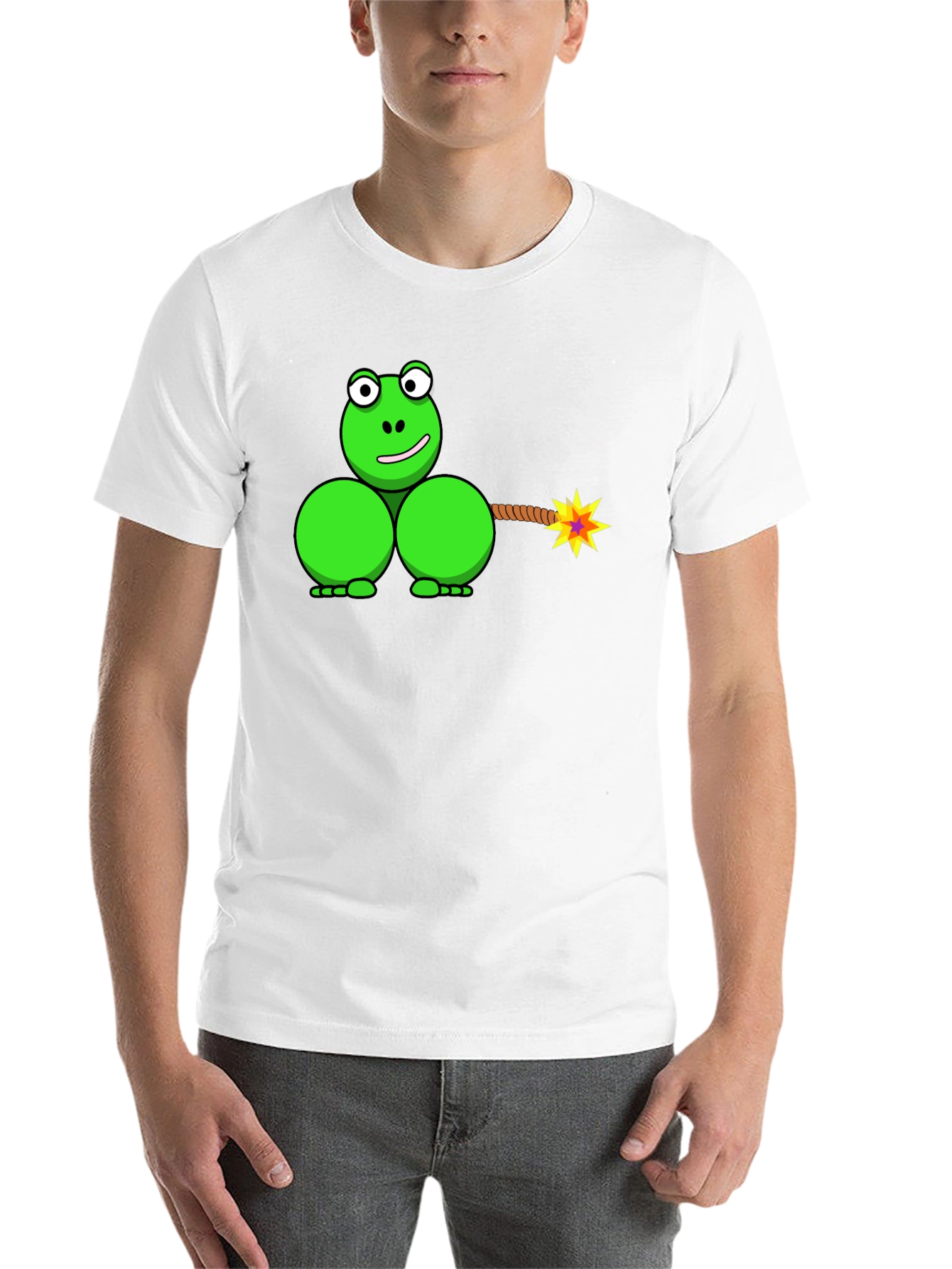 Black Funny Frog Bomb T-Shirt - Explosive Humor! view 14