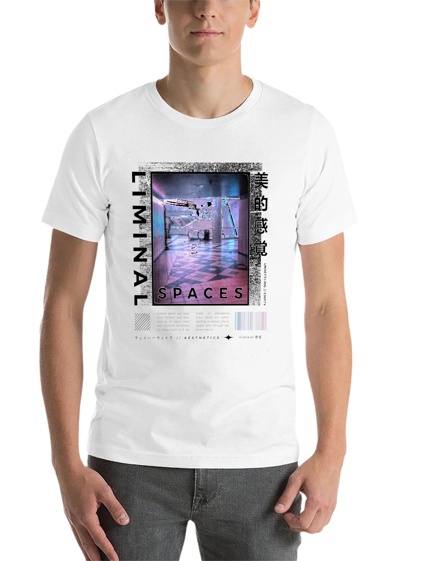 Black Liminal Spaces Graphic Tee - Black Urban Style view 14