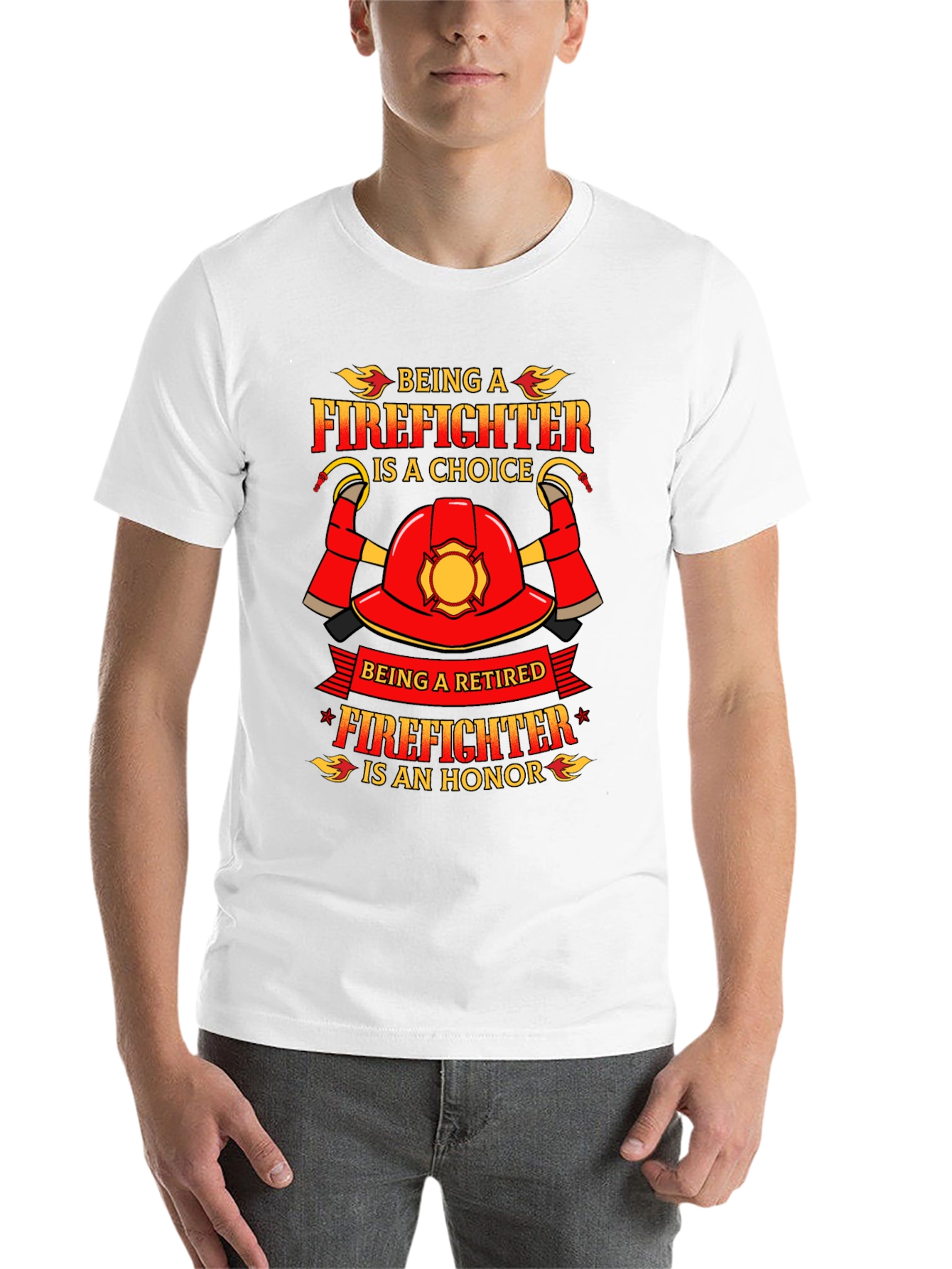 Black Firefighter Retirement Honor T-Shirt view 14