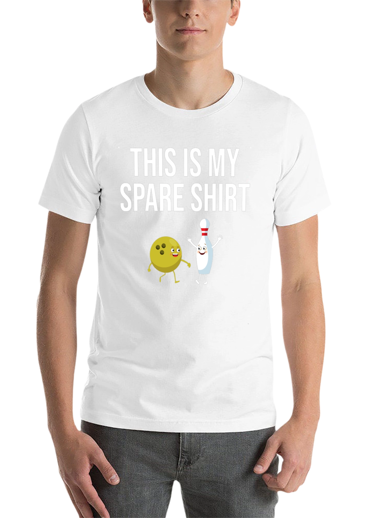 Black Bowling Spare T-Shirt - Funny Bowling Apparel view 14