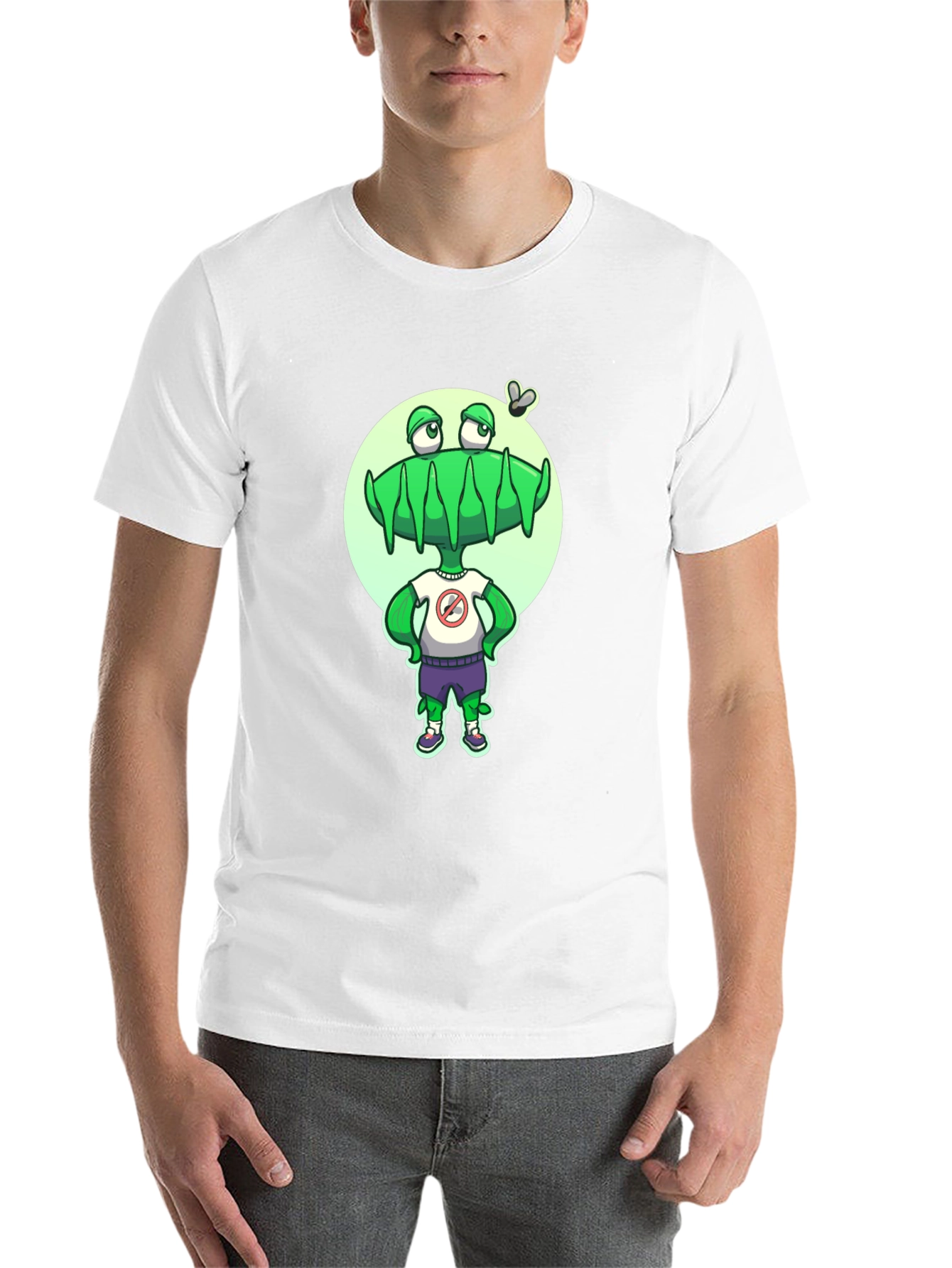 Black Alien Graphic Tee - Funny Cartoon Insect Lover T-Shirt view 14