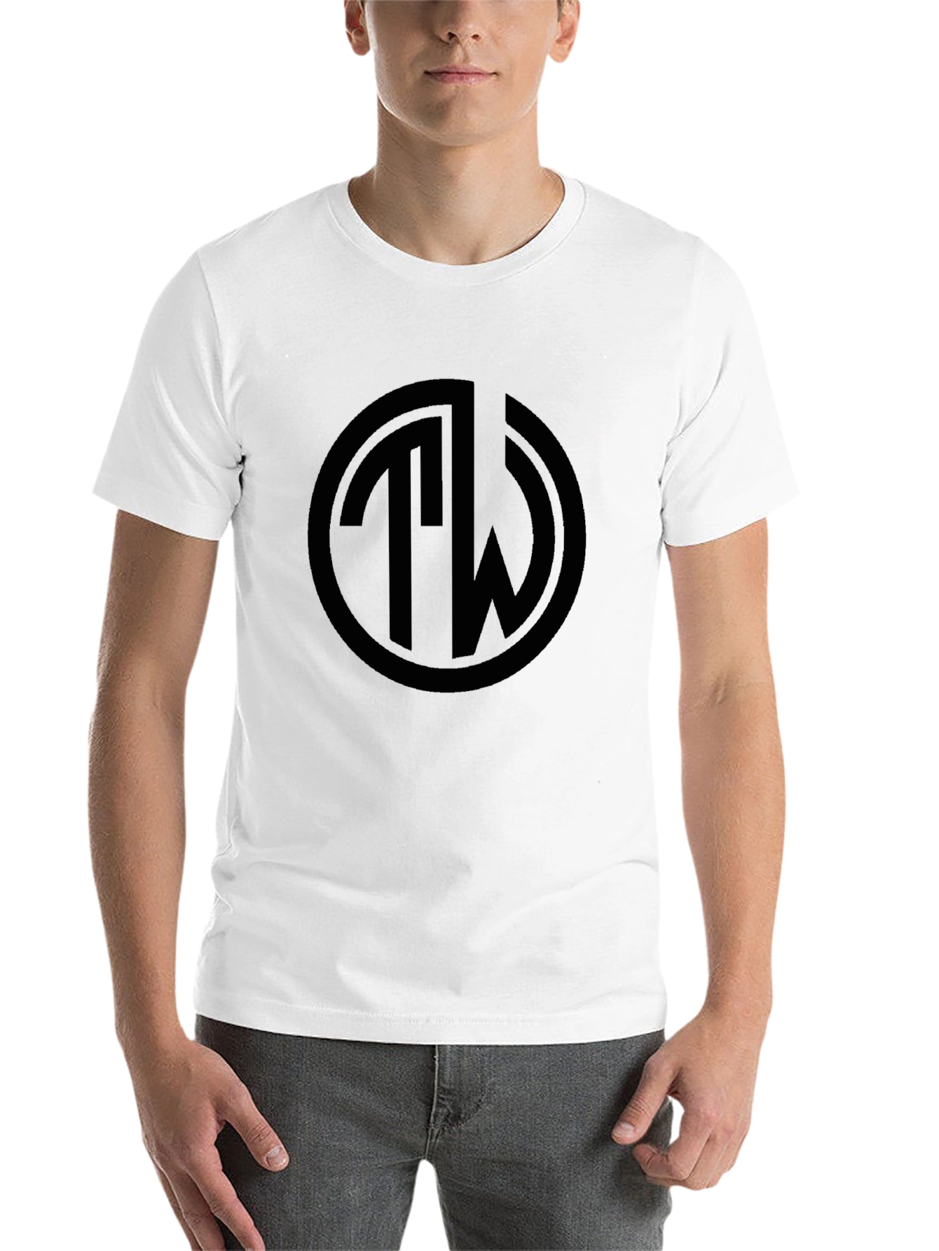 Black Black TW Logo T-Shirt - Stylish Casual Wear view 14