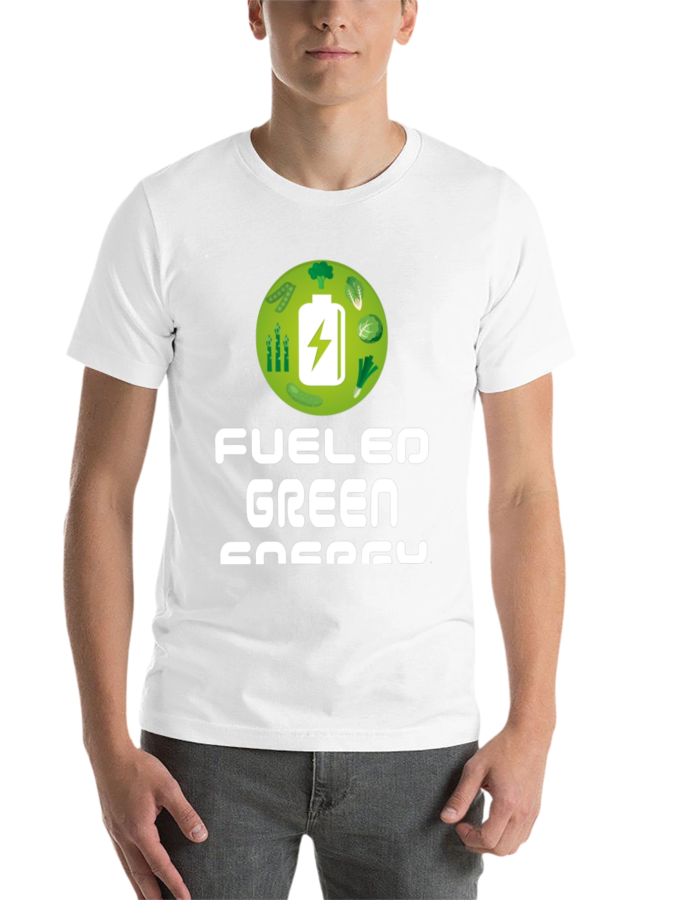 Black Fueled by Green Energy T-Shirt view 14