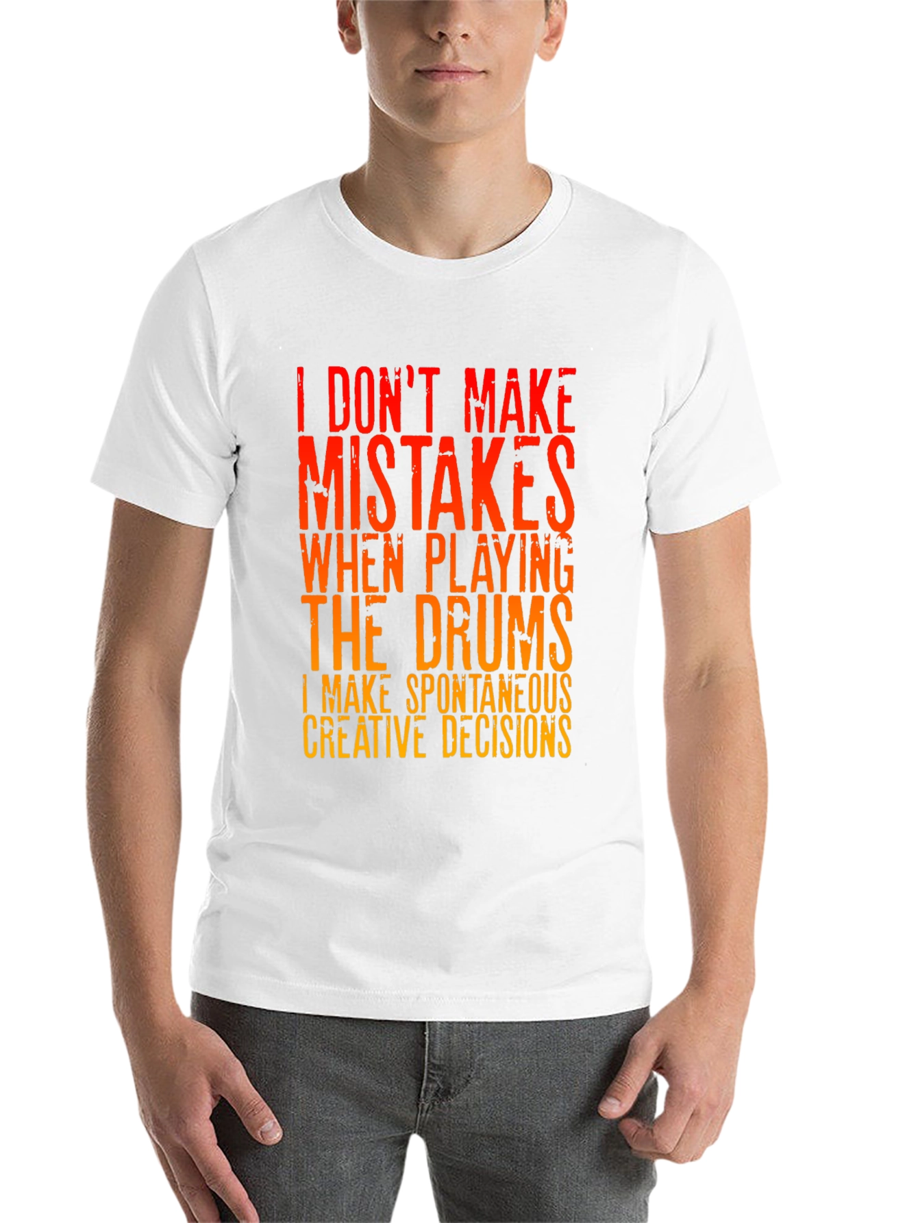 Black Drummer T-Shirt: I Don't Make Mistakes view 14