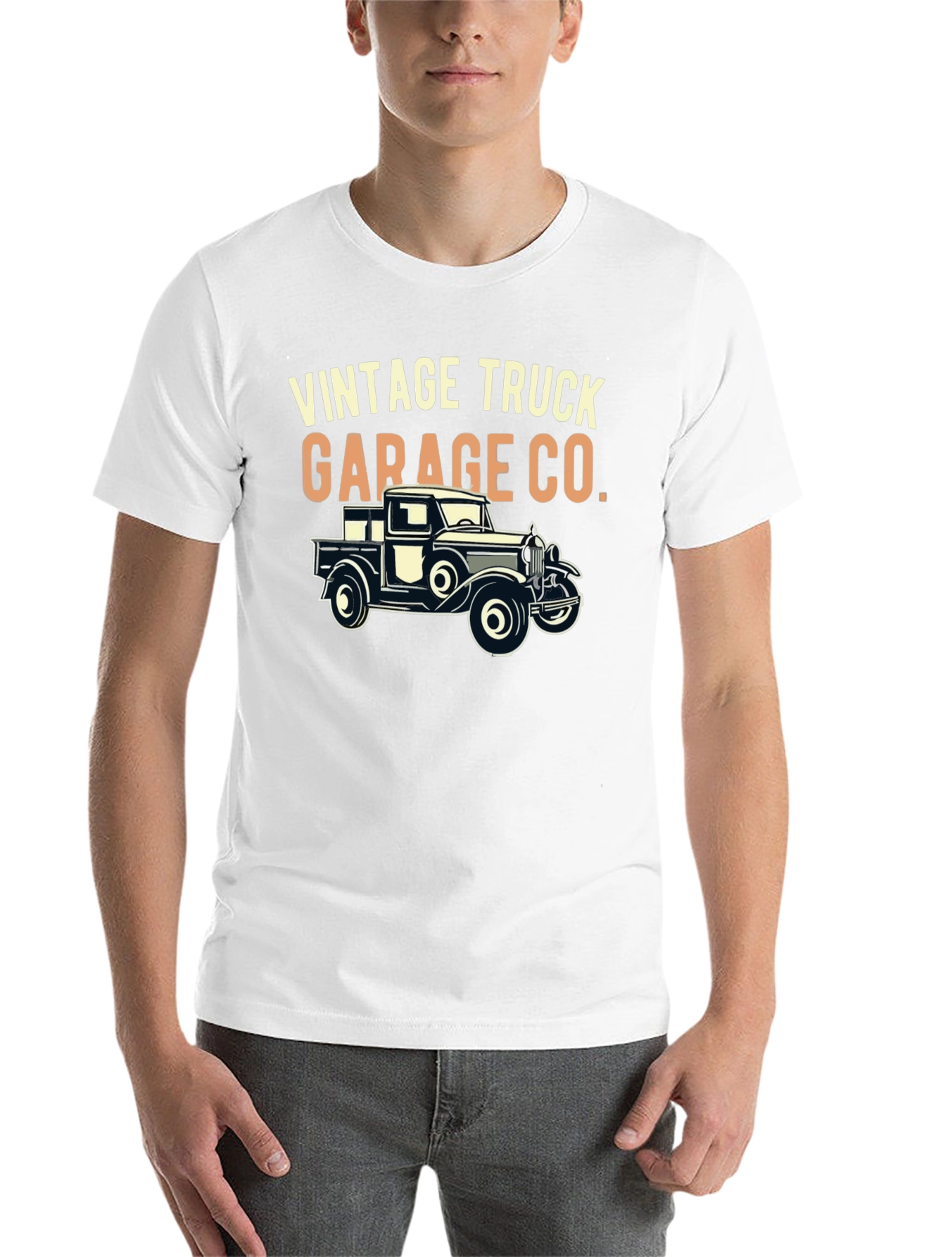 Black Vintage Truck Garage Co. T-Shirt view 14
