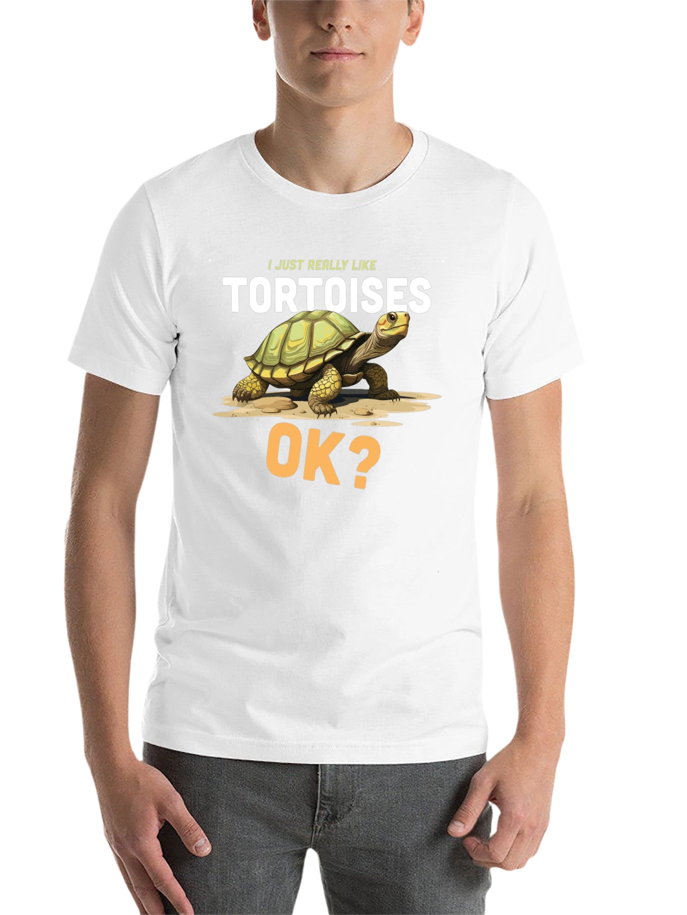 Black Tortoise Lover T-Shirt - 'I Just Really Like Tortoises' view 14