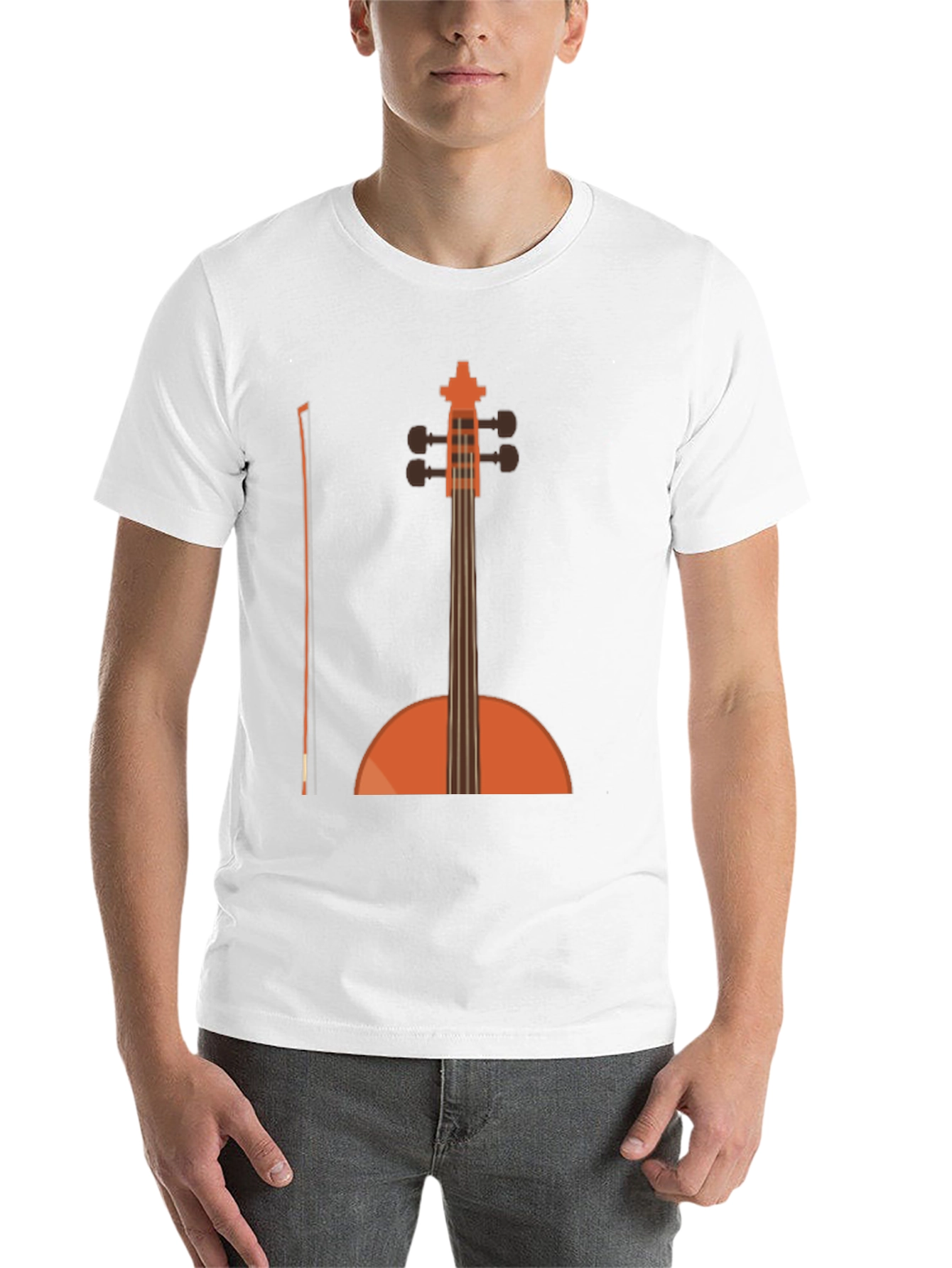 Black Cello Graphic T-Shirt - Black Musical Tee view 14