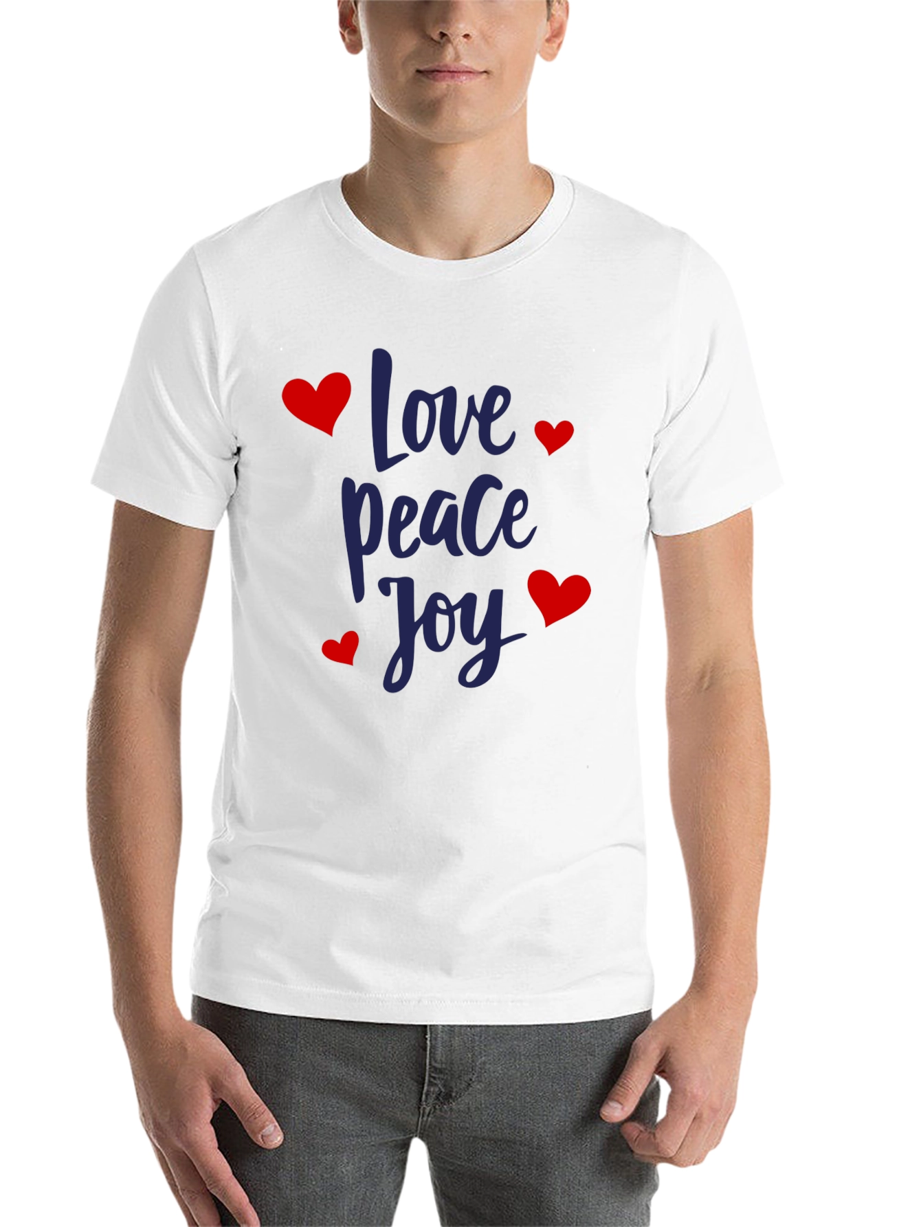 Black Love Peace Joy Graphic T-Shirt view 14