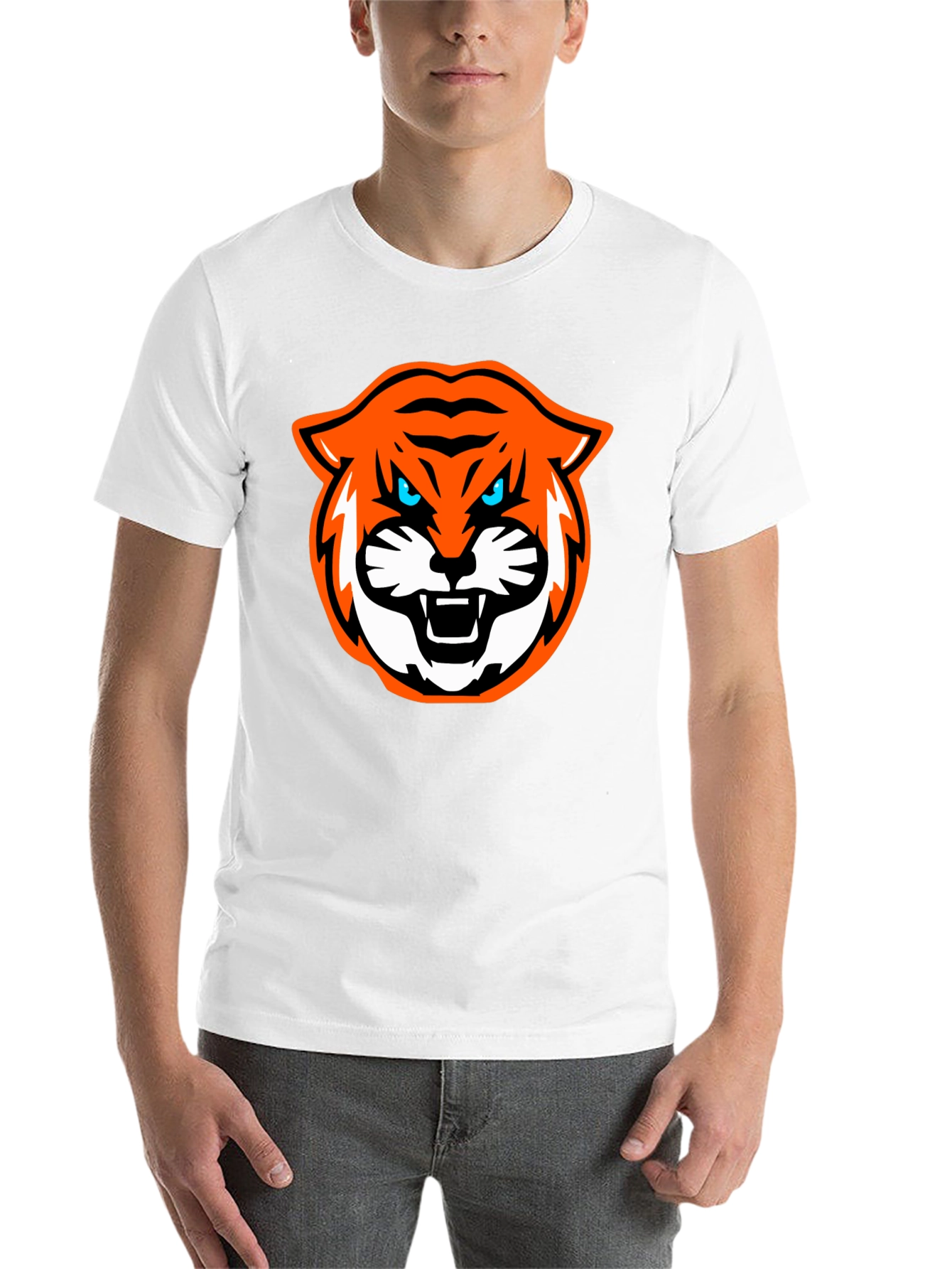 Black Tiger Graphic Black T-Shirt view 14