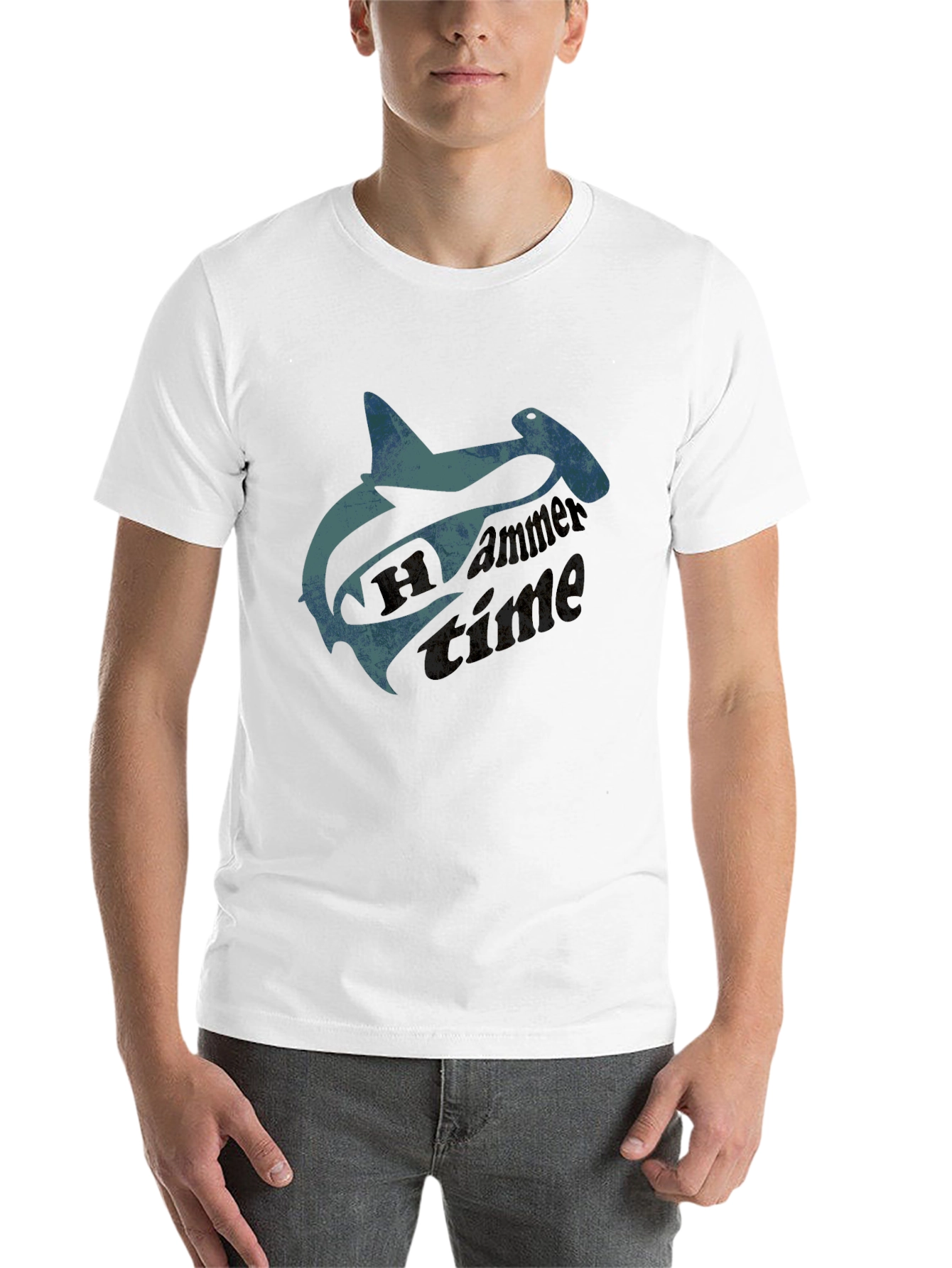 Black Hammerhead Shark T-Shirt - Cool Graphic Tee view 14
