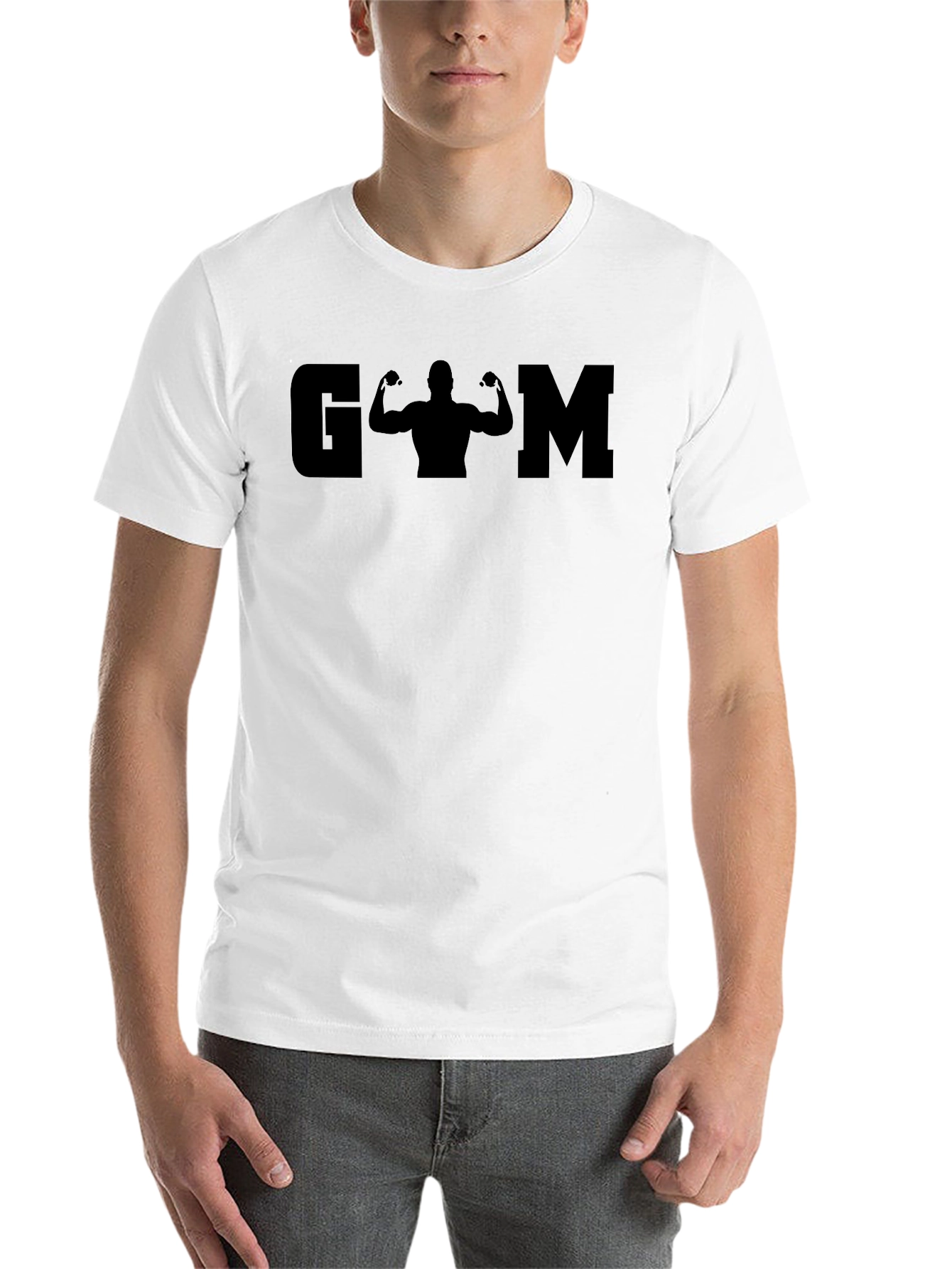 Black Gym T-Shirt - Black Workout Apparel view 14