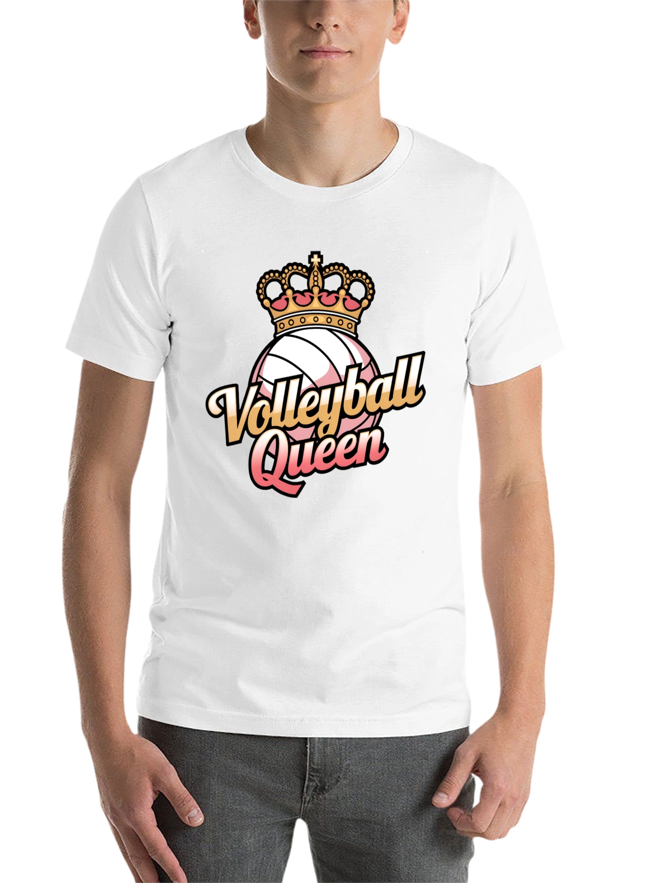 Black Volleyball Queen Graphic Tee view 14