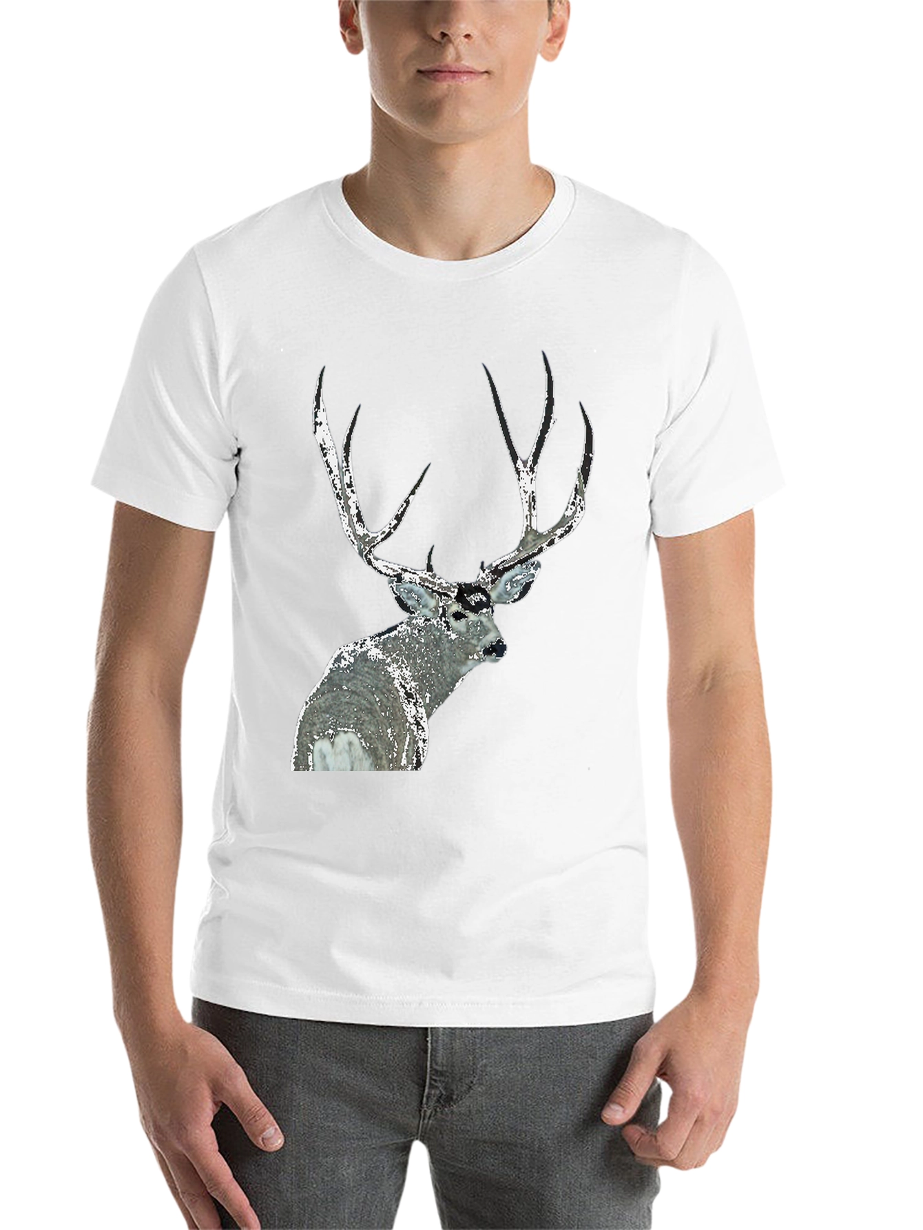 Black Deer Graphic Tee - Black Short Sleeve view 14