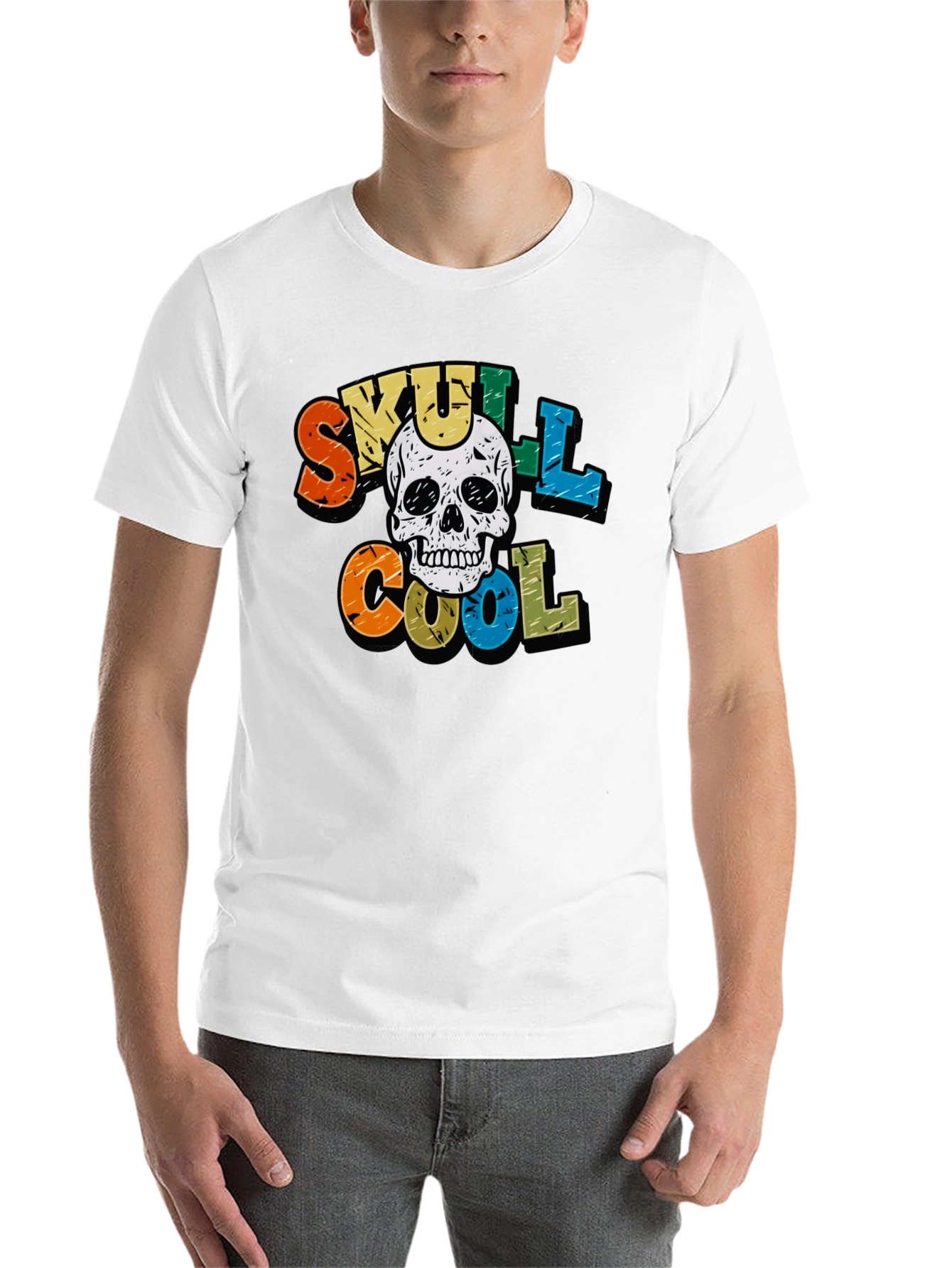 Black Skull Cool Graphic T-Shirt view 14