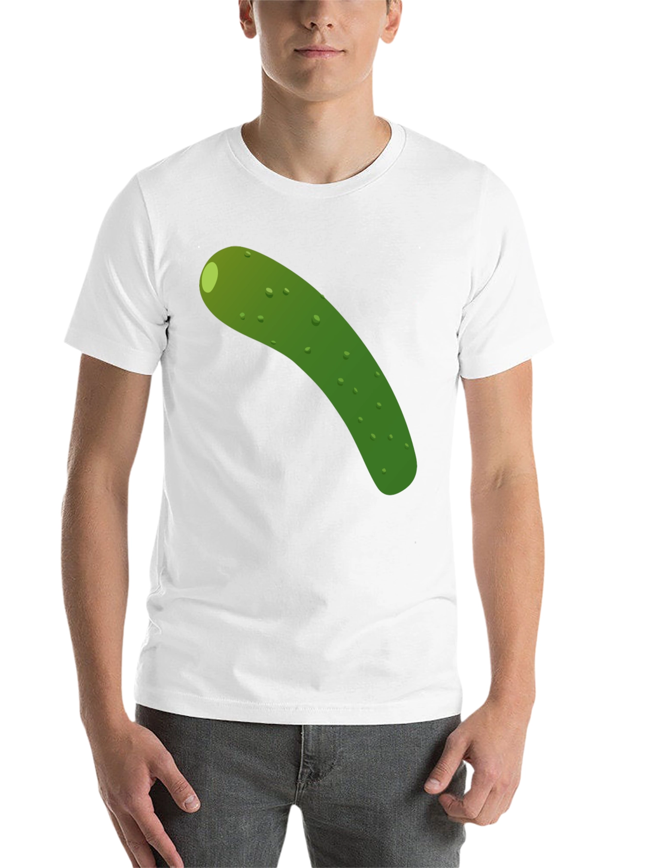 Black Pickle Graphic Tee - Black Cotton T-Shirt view 14