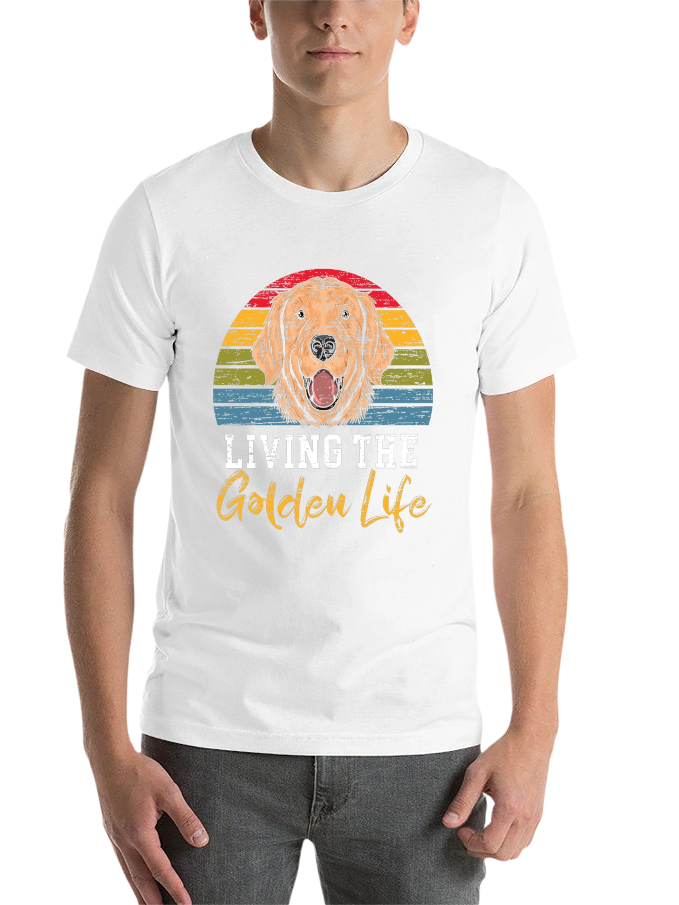 Black Living the Golden Life T-Shirt view 14