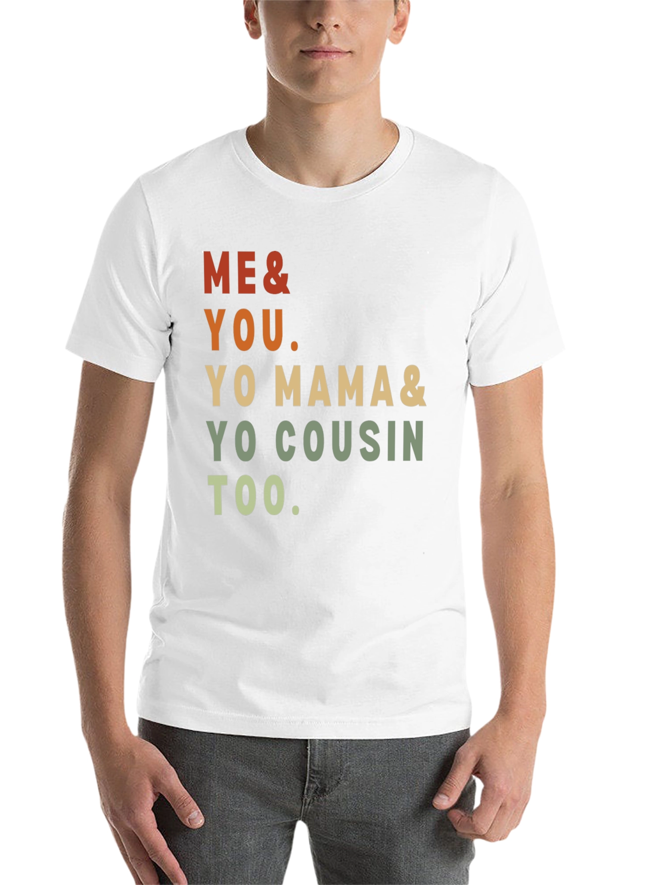 Black Me & You Tee - Yo Mama & Cousin Too - Retro Style view 14