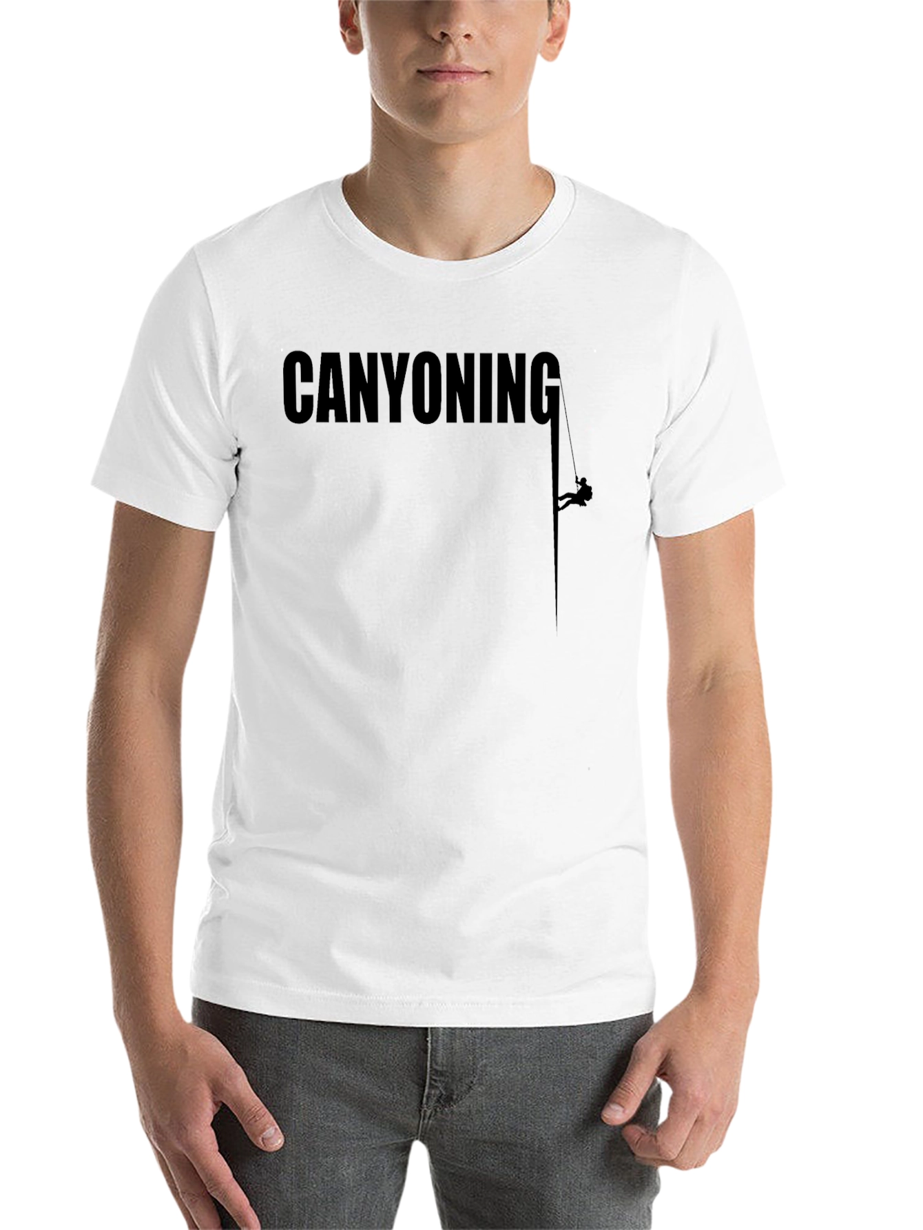 Black Canyoning Adventure T-Shirt view 14