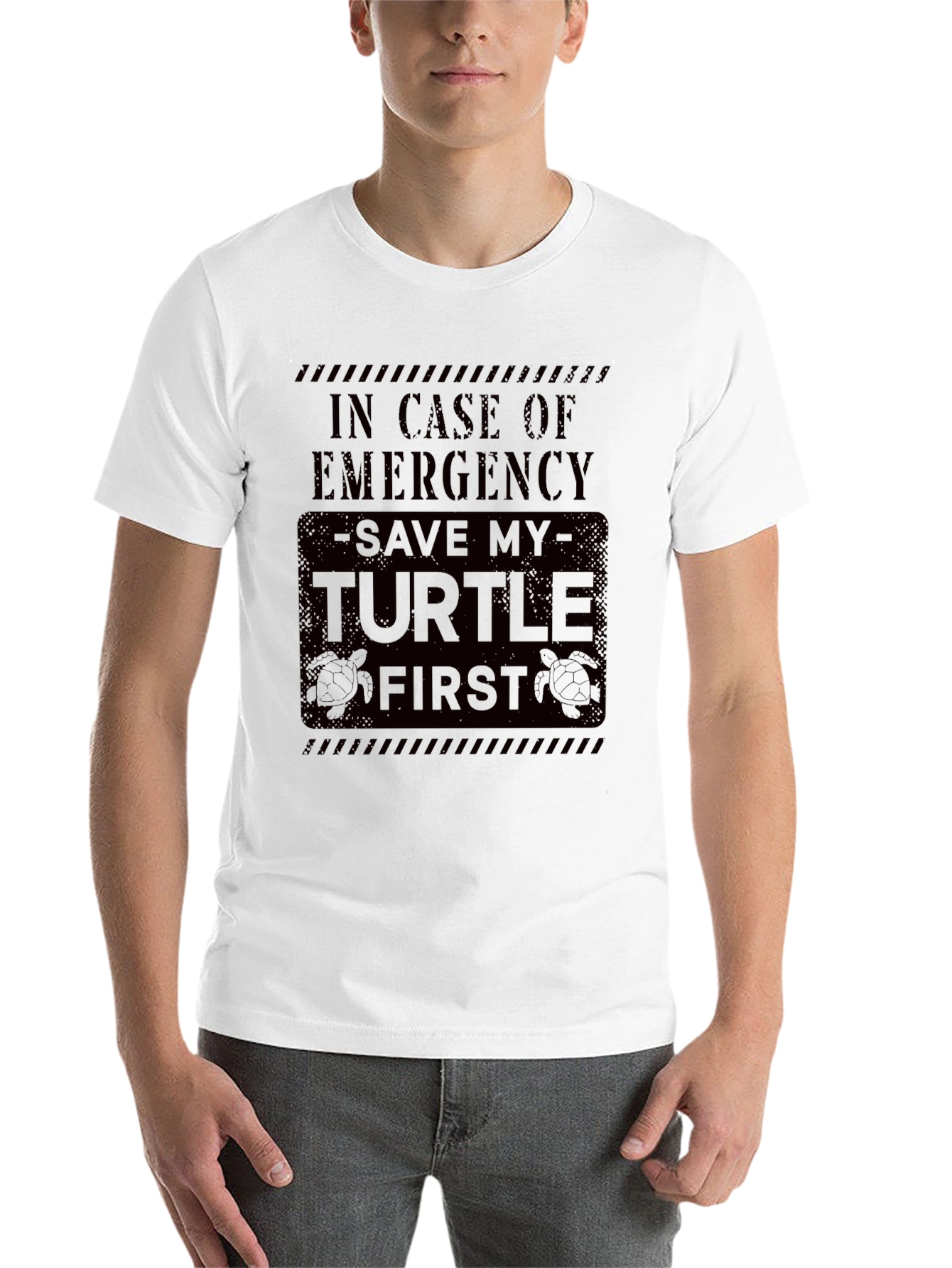 Black Save My Turtle First Graphic T-Shirt view 14