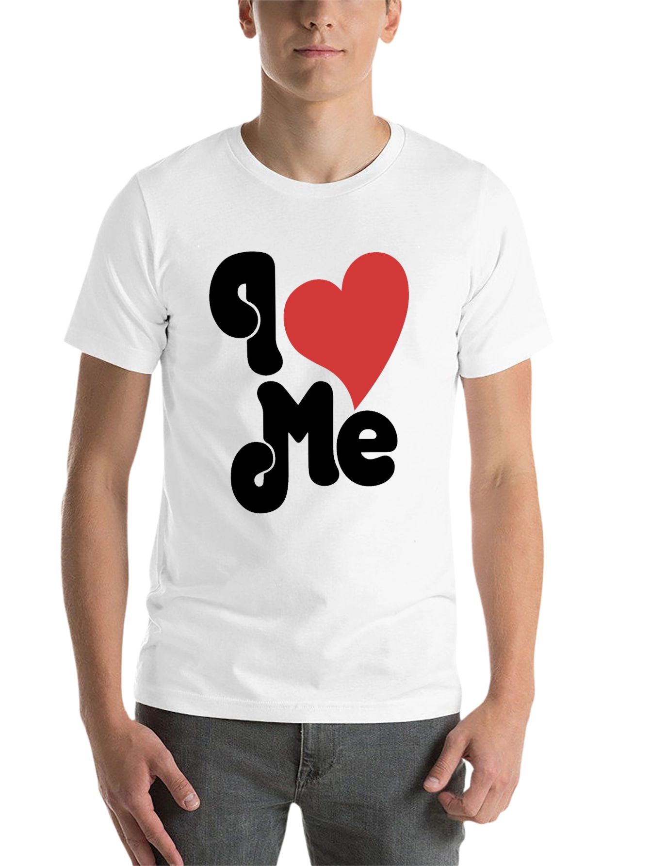 Black I Heart Me Black Graphic Tee view 14