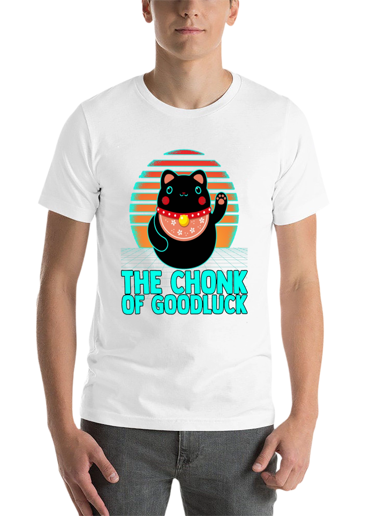 Black Chonk of Good Luck T-Shirt view 14