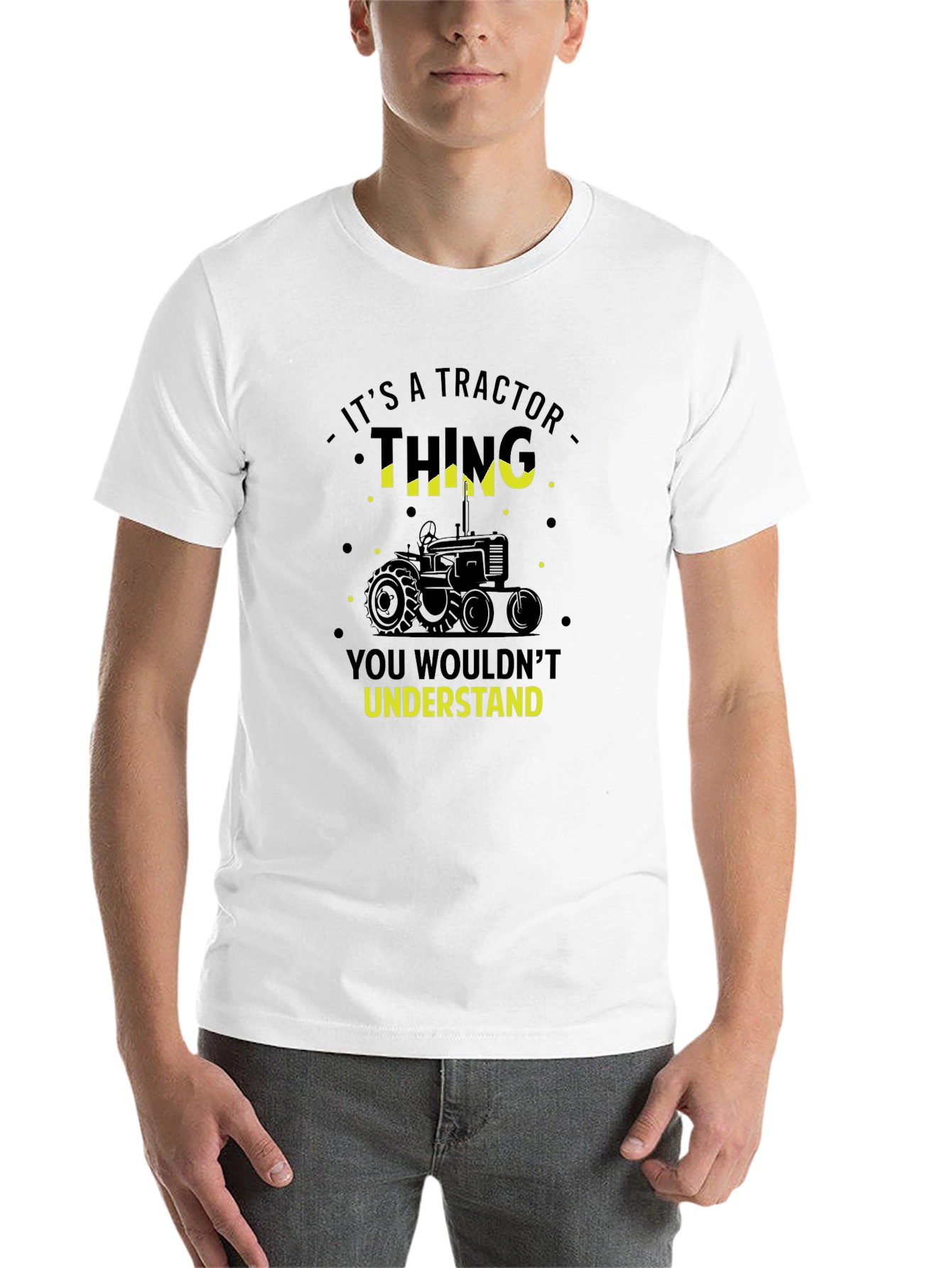 Black Tractor Thing T-Shirt - You Wouldn't Understand! view 14