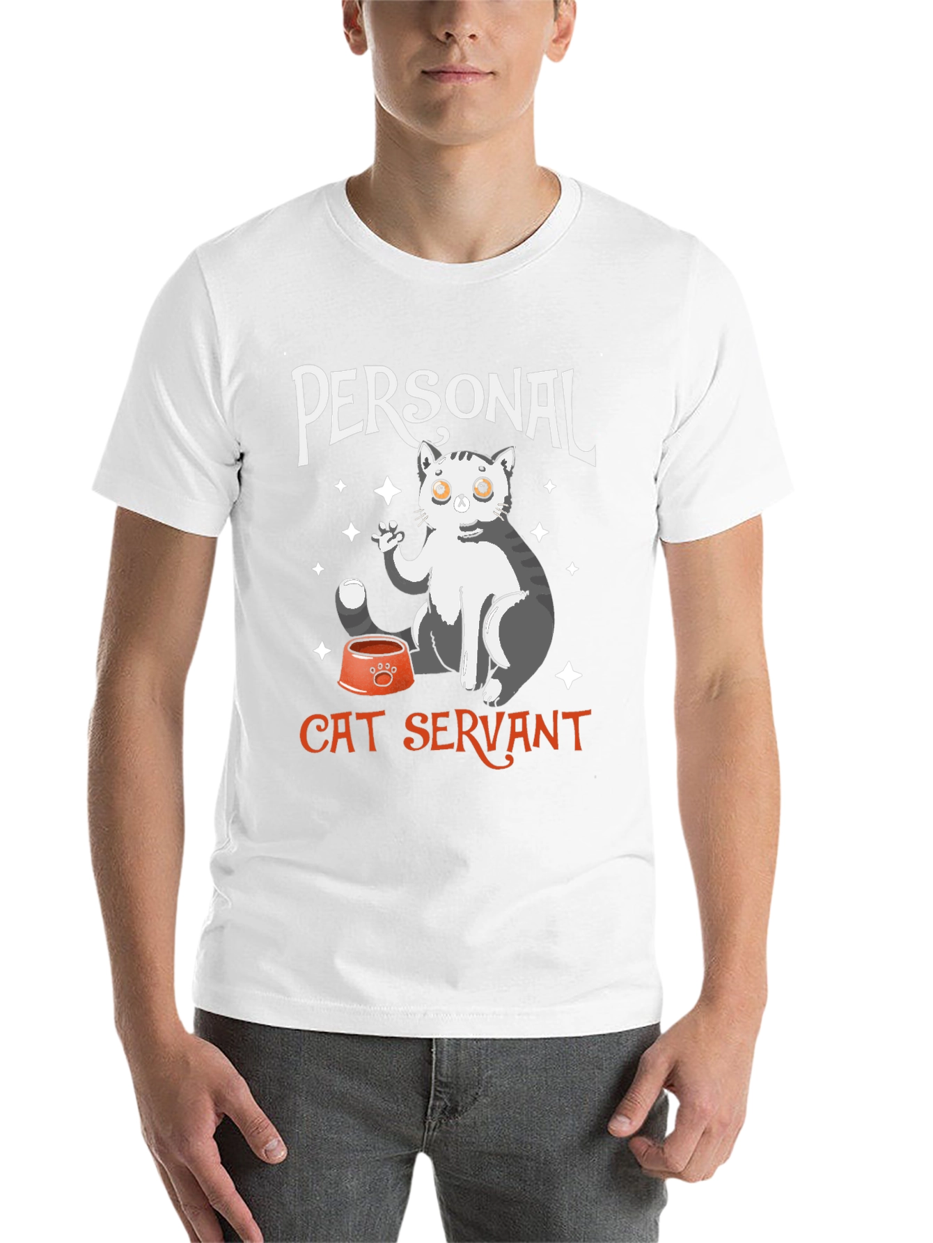 Black Personal Cat Servant T-Shirt view 14