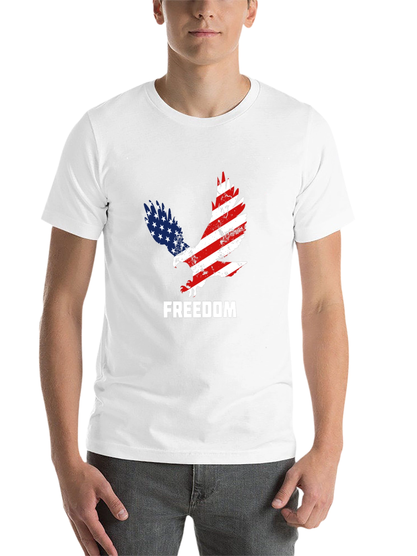 Black American Freedom Eagle Graphic Tee view 14