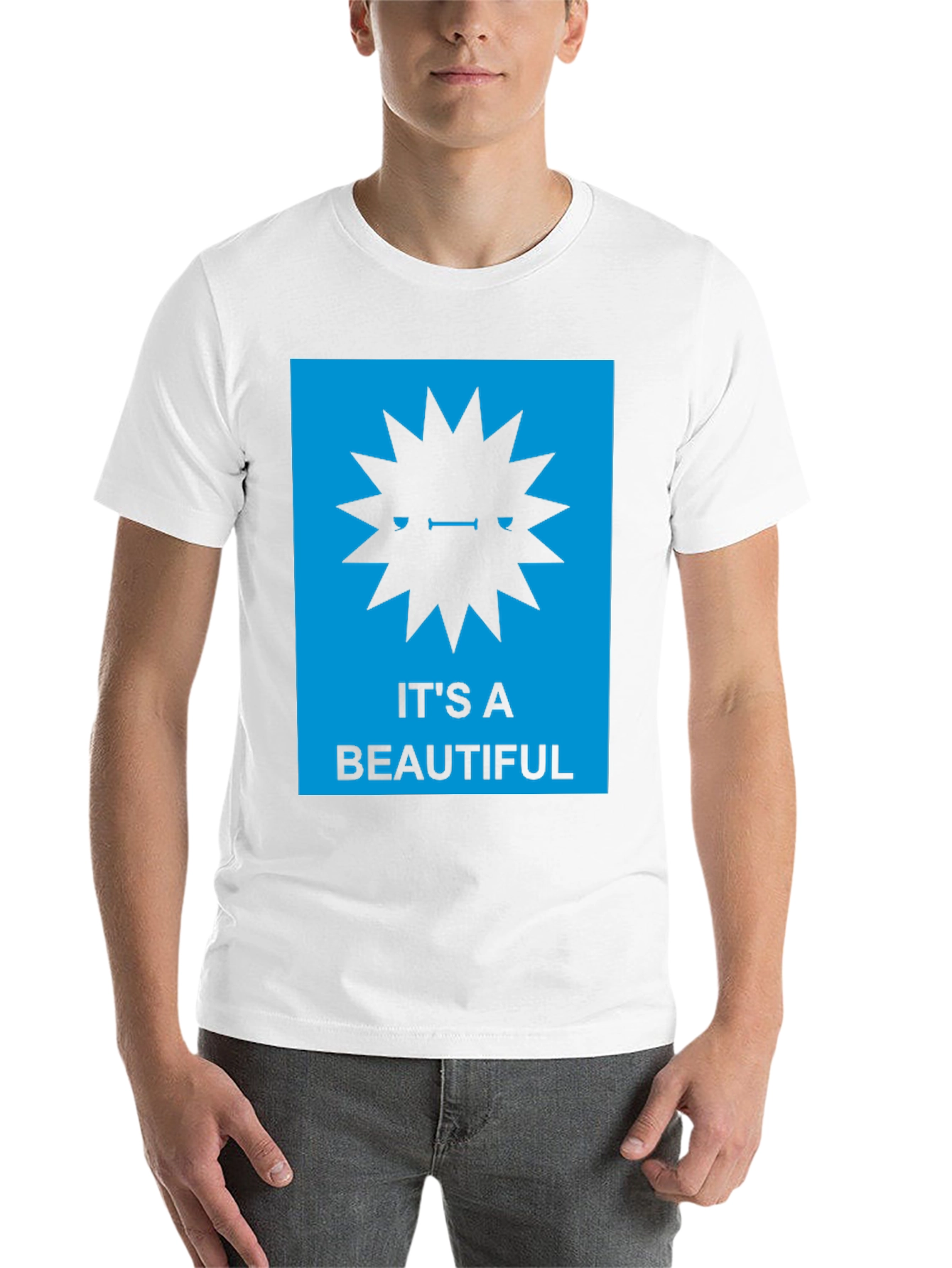 Black It's A Beautiful Star Burst T-Shirt view 14