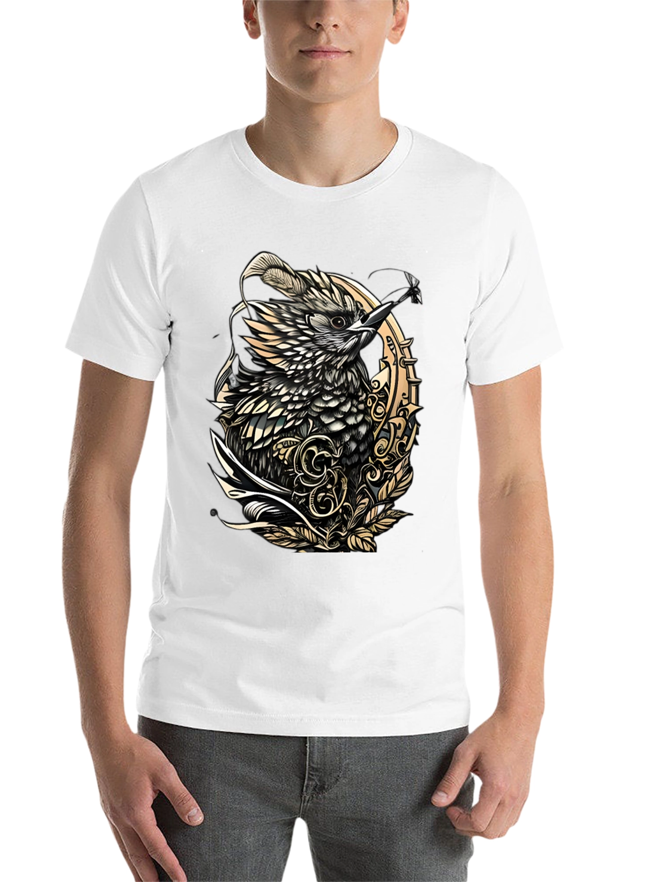 Black Bird Graphic Tee - Unique Design view 14