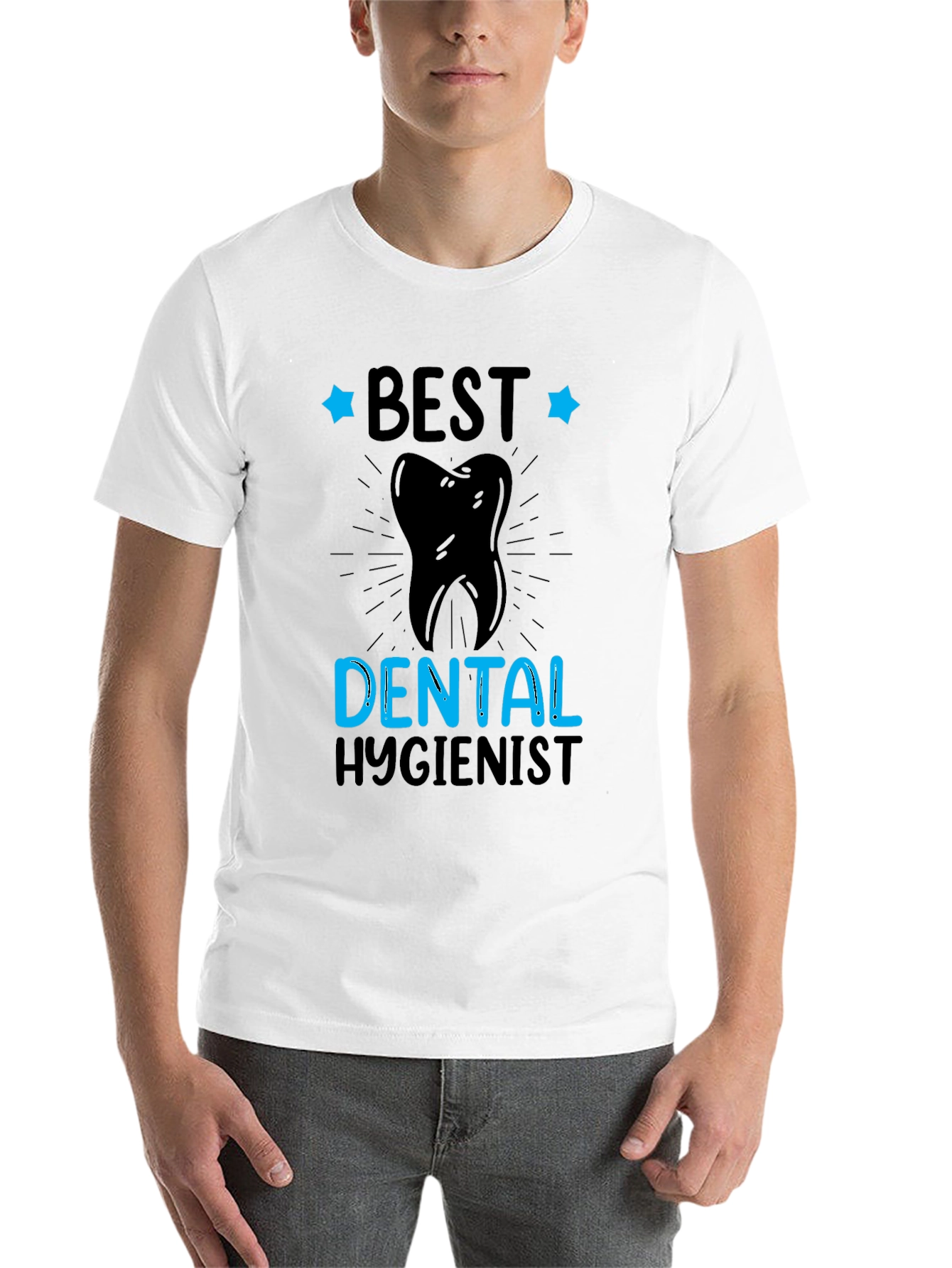 Black Best Dental Hygienist T-Shirt view 14