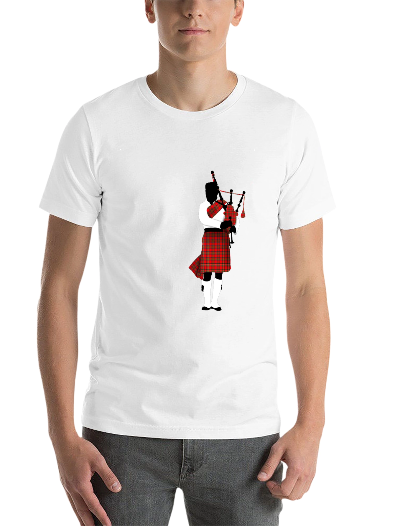 Black Bagpipe Player Black T-Shirt view 14
