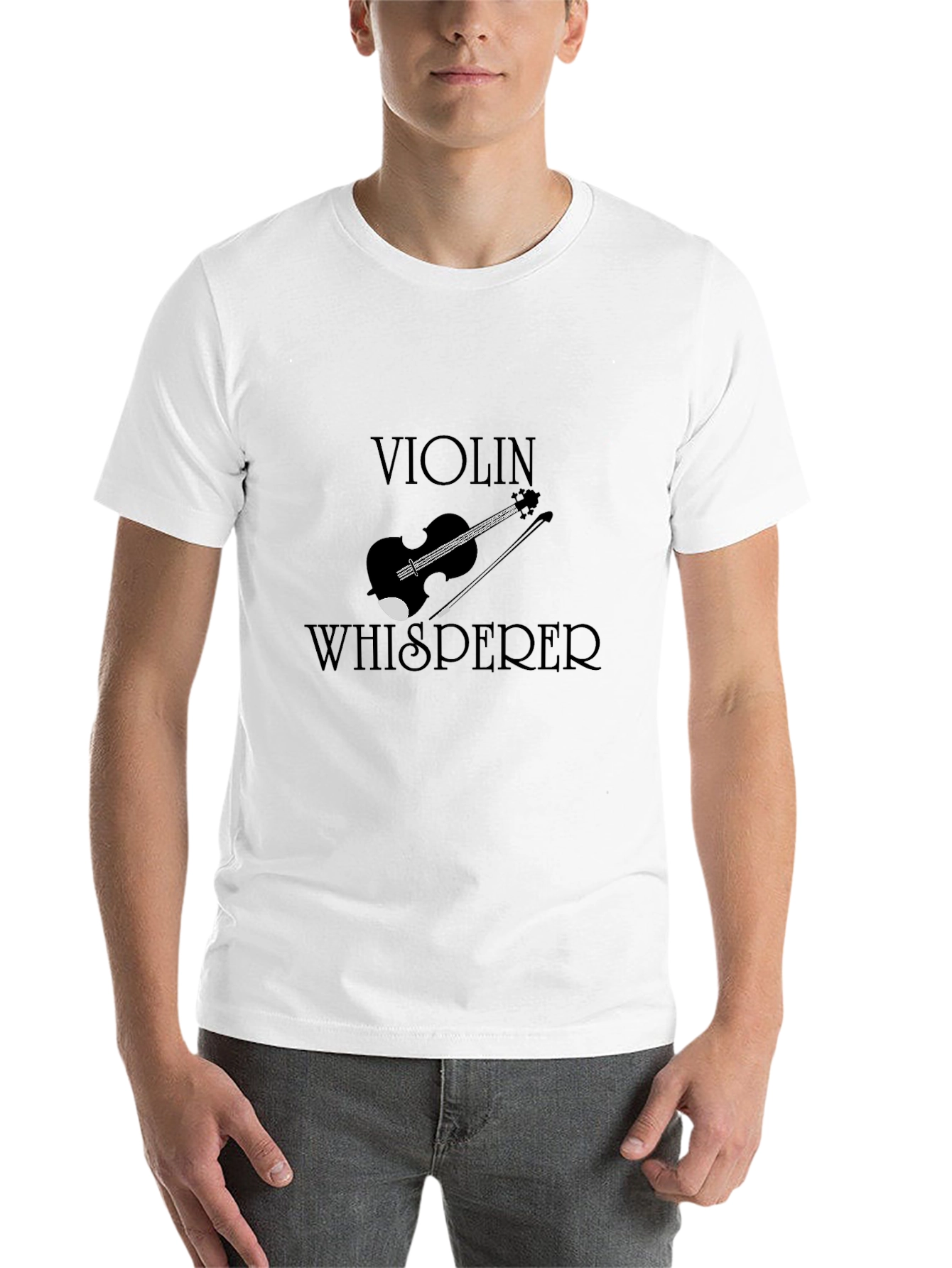 Violin Whisperer Graphic T-Shirt - Musician Tee - 14