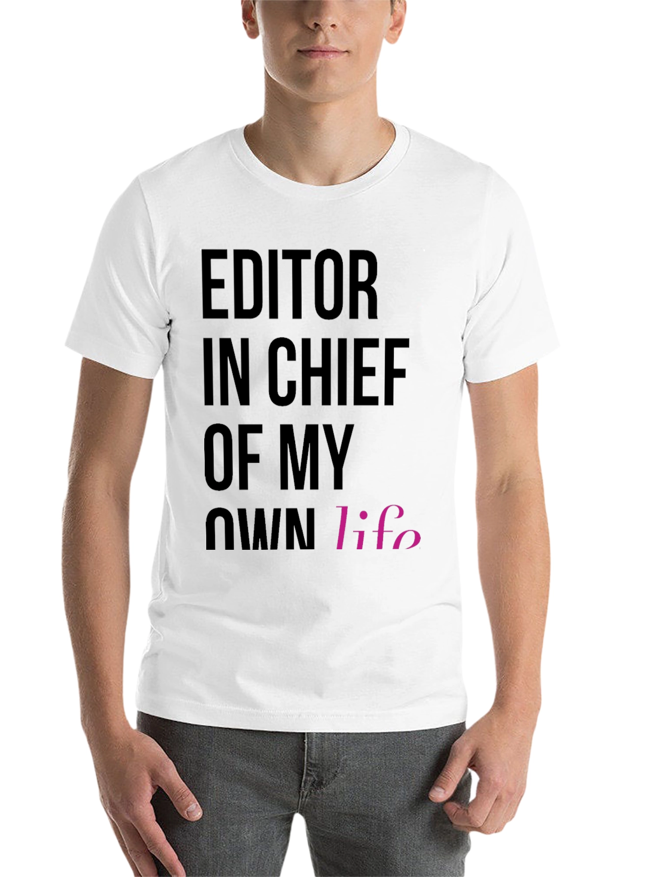 Black Editor in Chief of My Own Life T-Shirt view 14