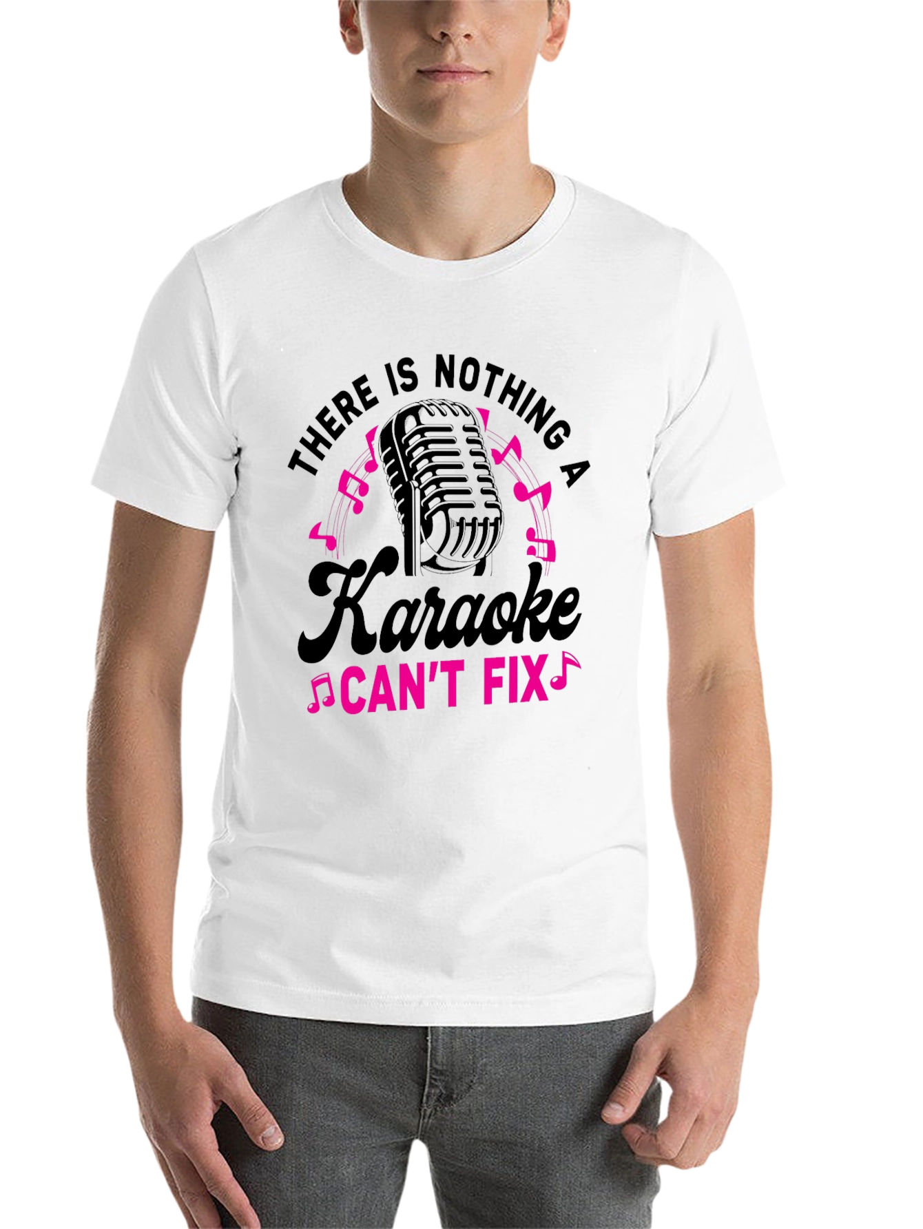 Black Karaoke Fix Black T-Shirt view 14