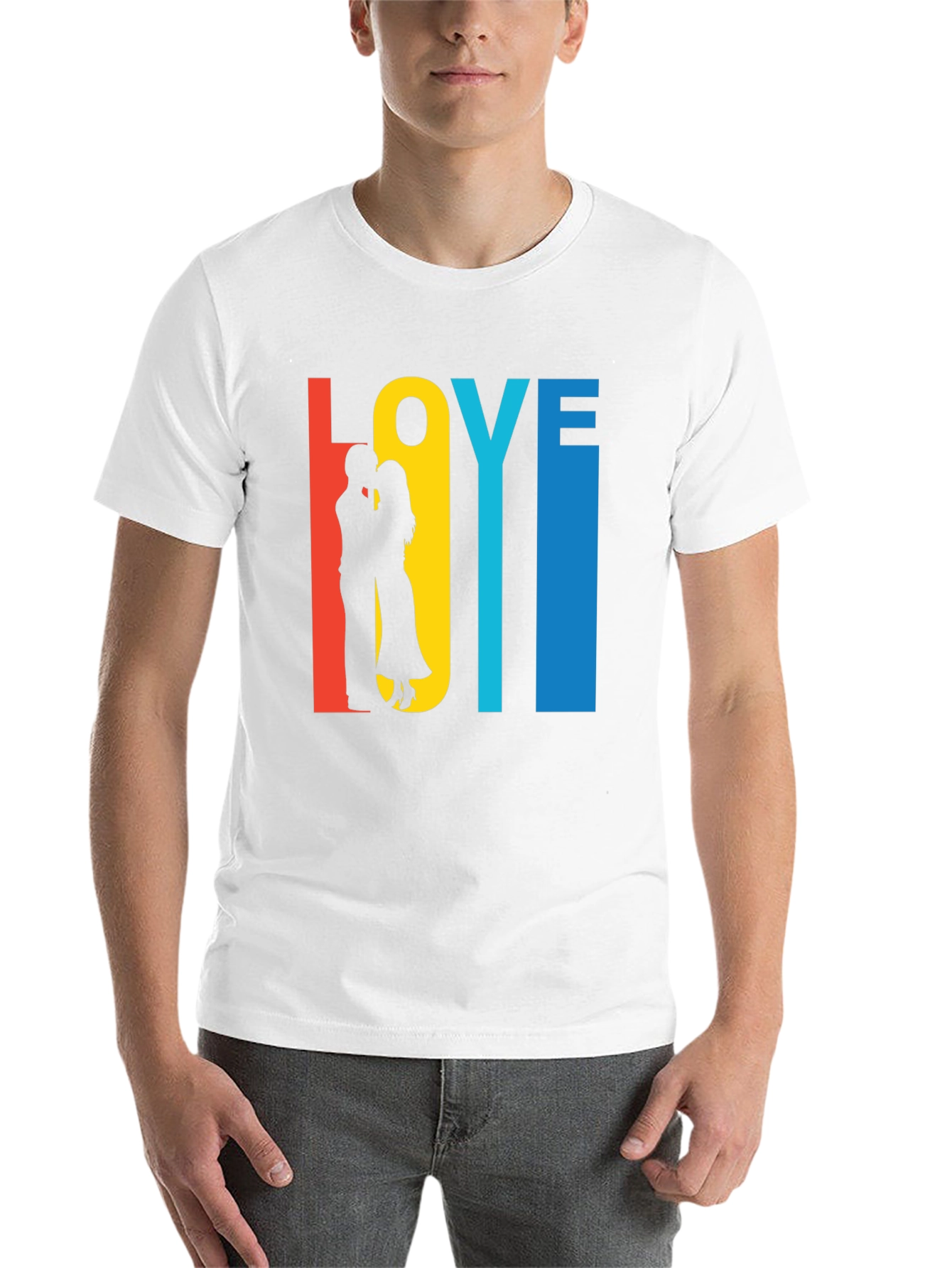 Black Love Silhouette Graphic Tee view 14