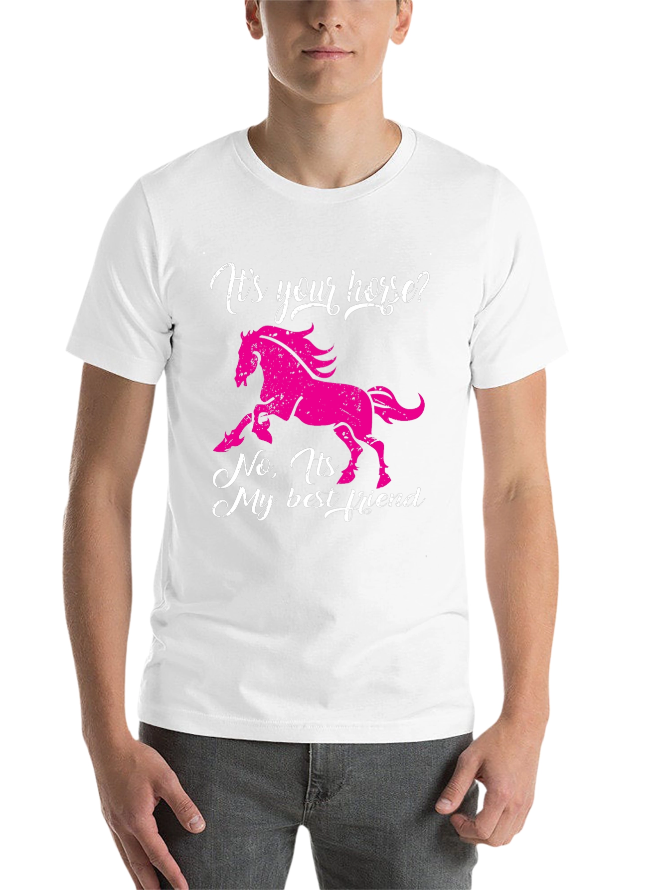 Black Horse Best Friend Graphic Tee - Black view 14