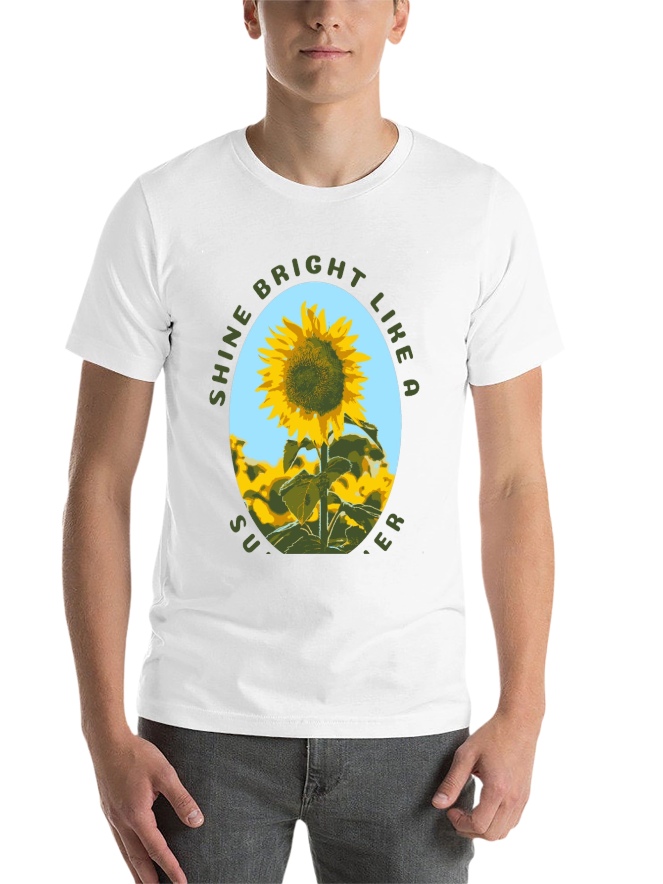 Black Sunflower Shine Bright Graphic T-Shirt view 14
