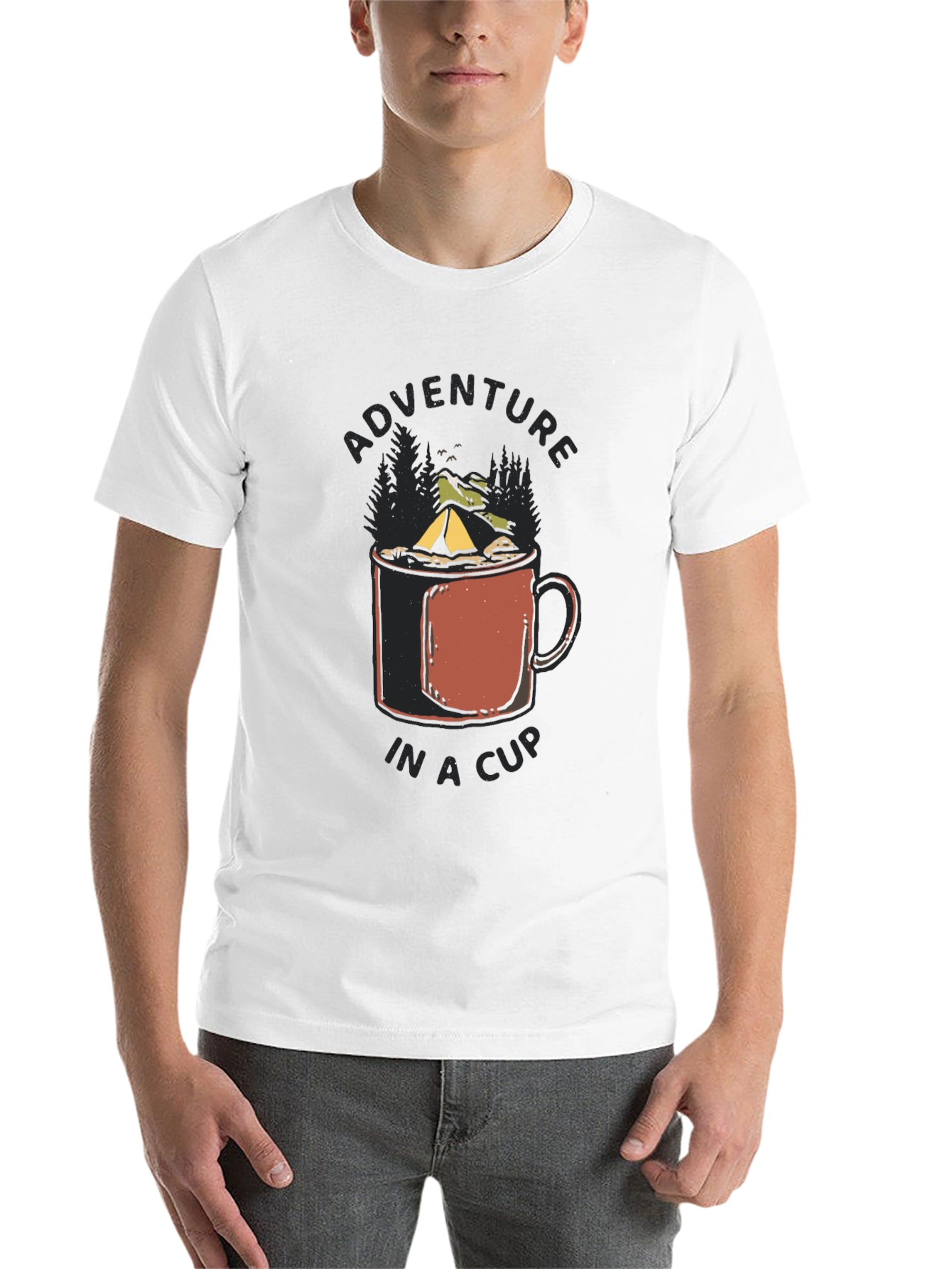 Black Adventure in a Cup Black Tee view 14