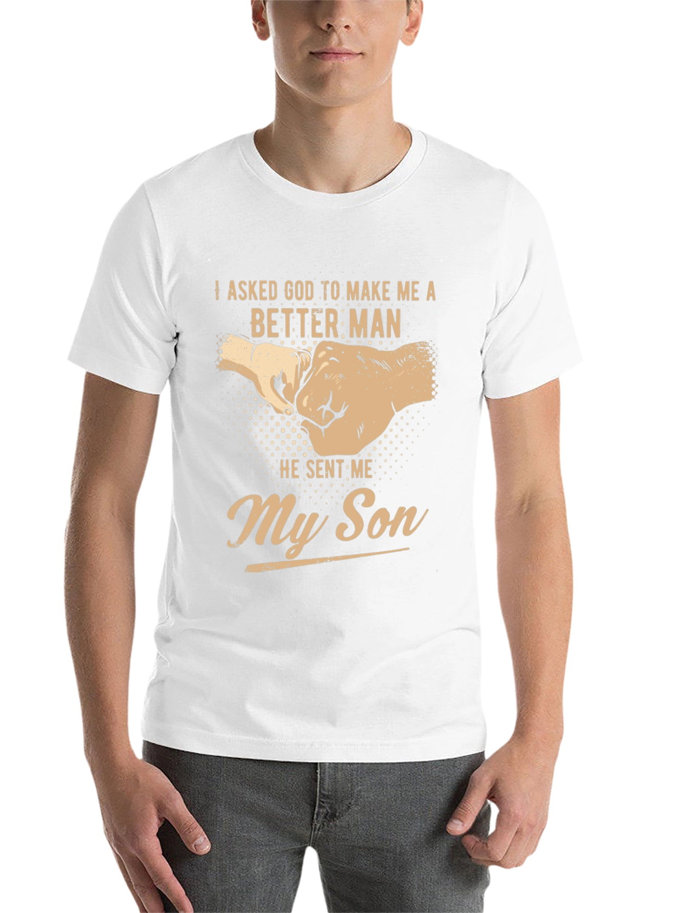 Black Better Man T-Shirt - My Son Design view 14