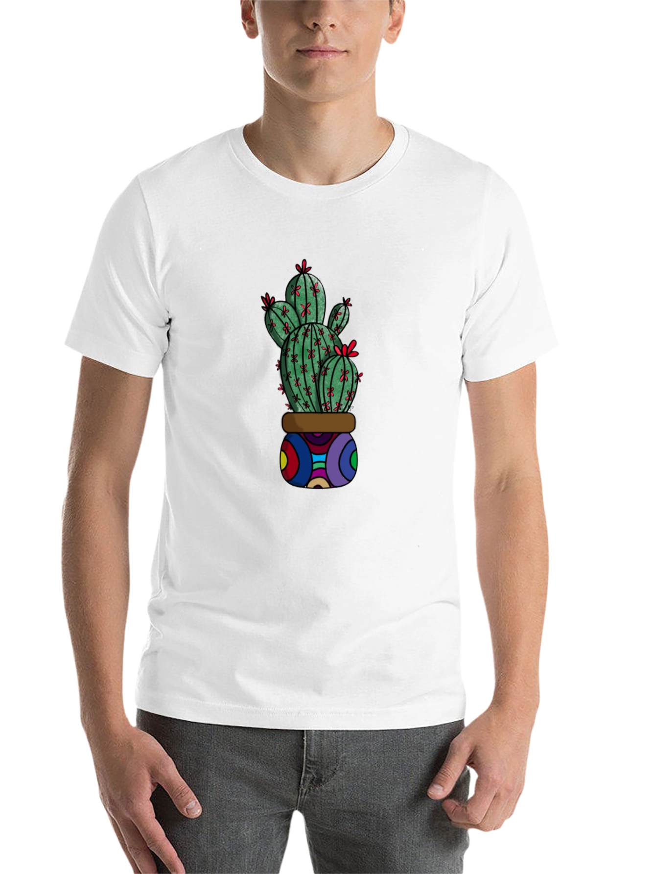 Black Cactus Graphic T-Shirt - Unique & Stylish view 14