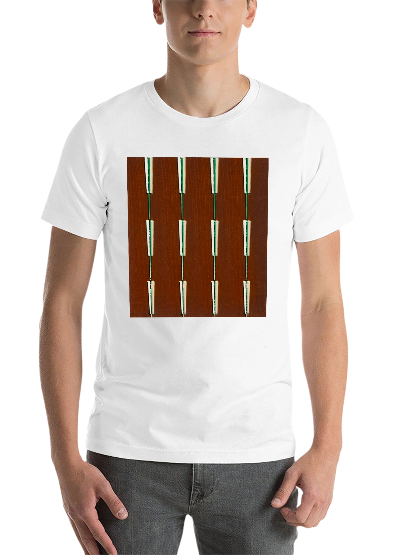 Black Retro Panel T-Shirt - Unique Design view 14
