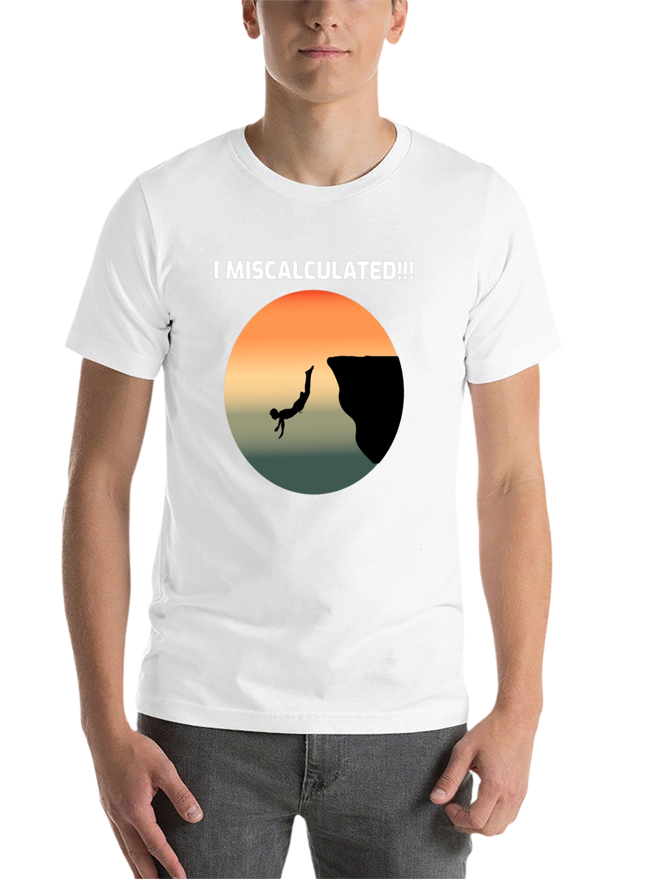 Black I Miscalculated Funny Graphic Tee view 14