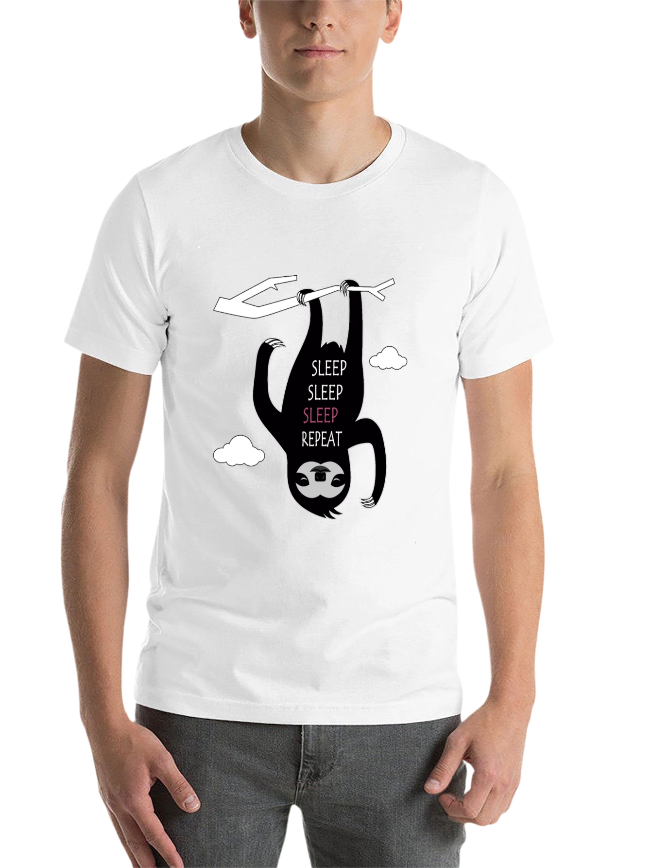Black Sleepy Sloth T-Shirt - Hang In There! view 14