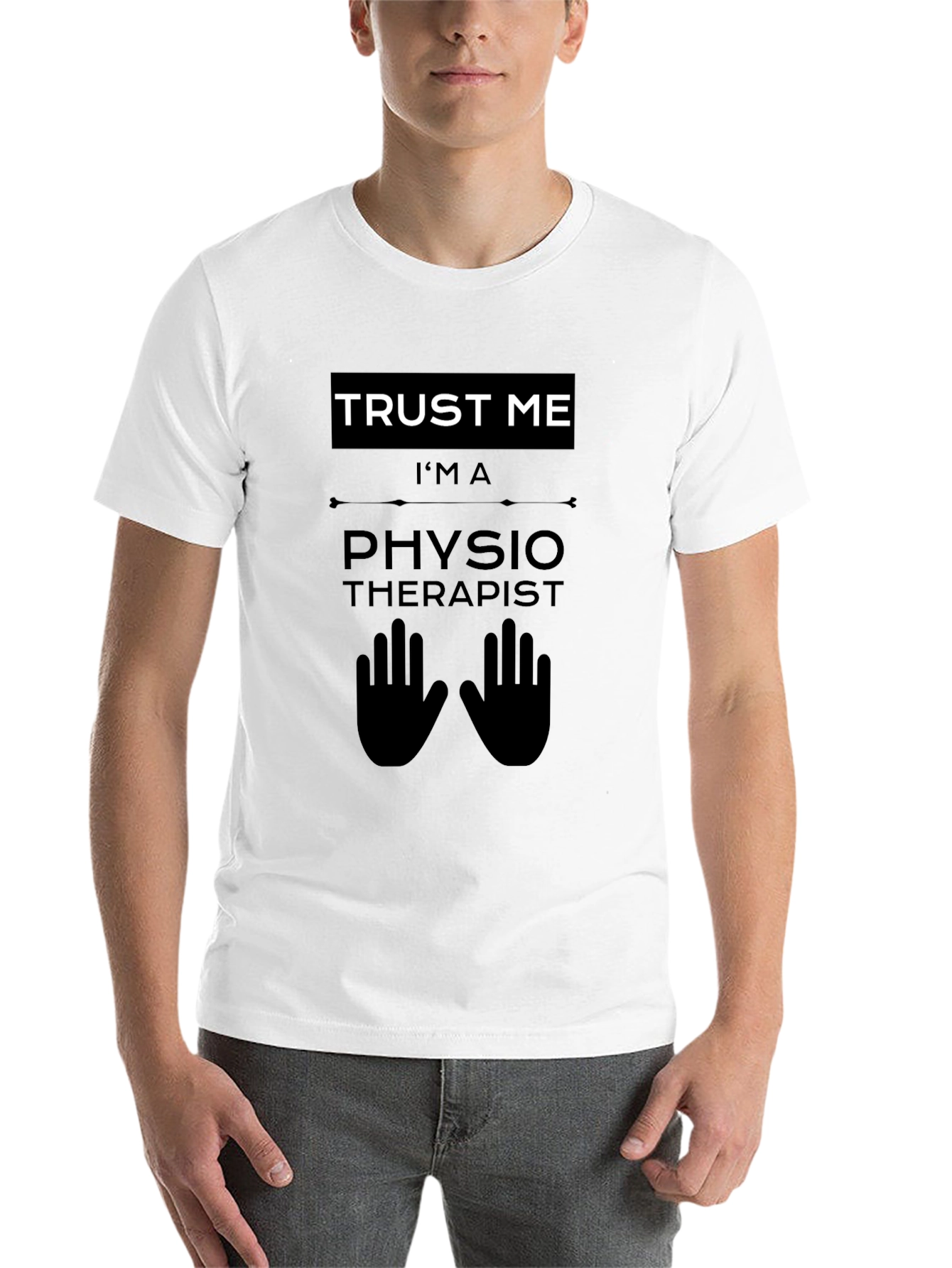 Trust Me I'm a Physiotherapist Black T-Shirt - 14