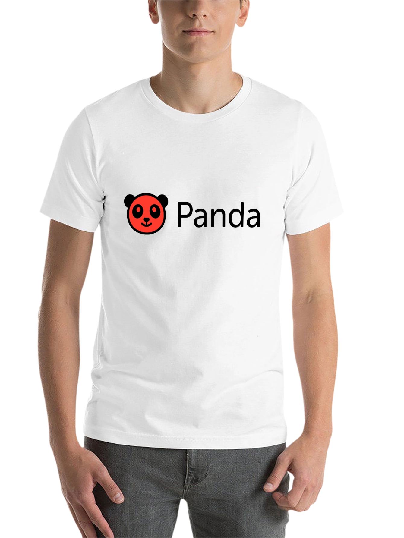 Black Panda Logo Graphic T-Shirt - Casual Black Tee view 14