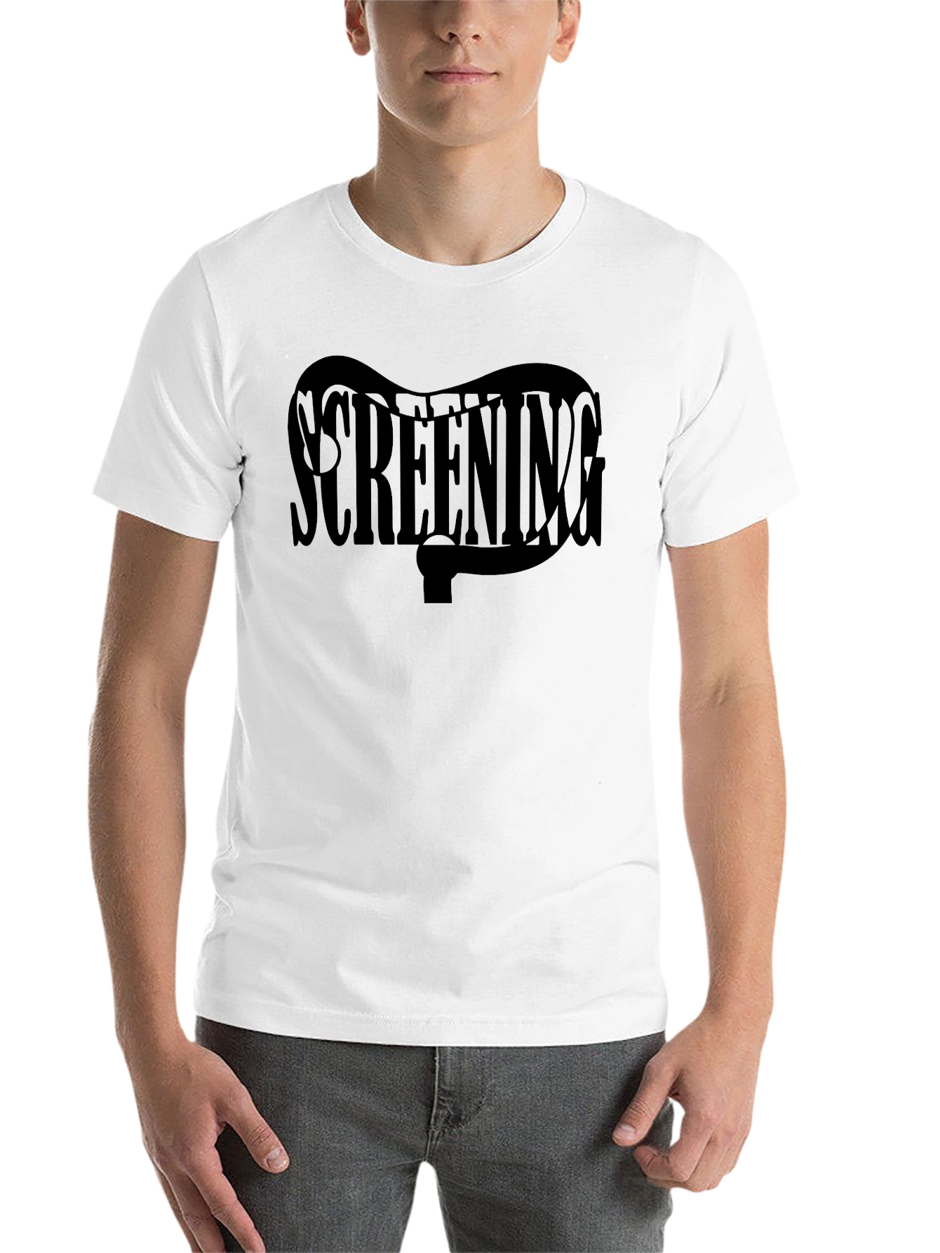 Black Screening Graphic Black T-Shirt view 14