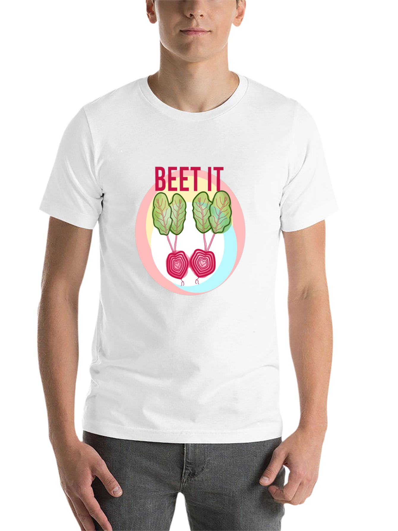 Black Beet It Graphic T-Shirt - Funny Vegetable Pun Tee view 14