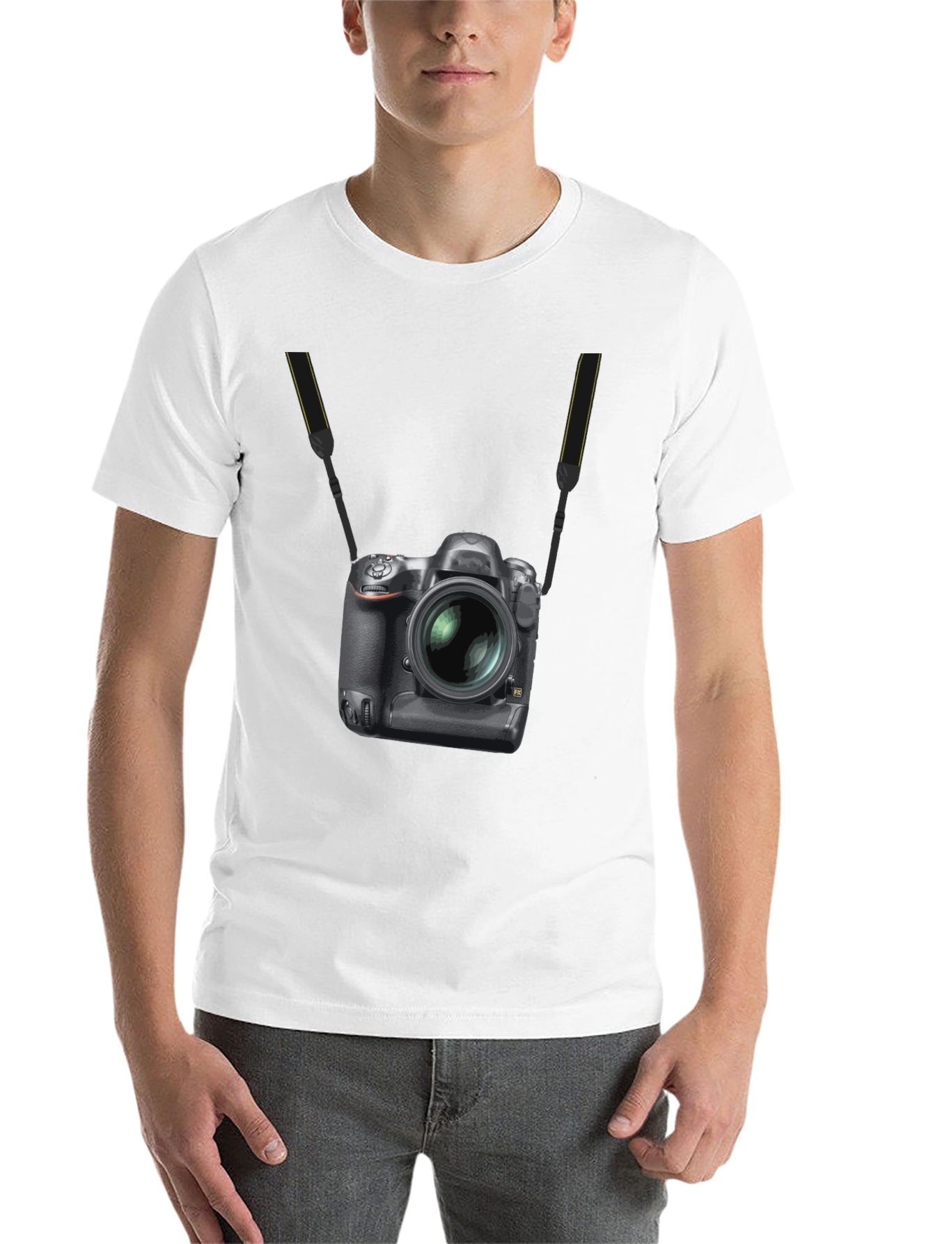 Black Camera Graphic Black T-Shirt view 14